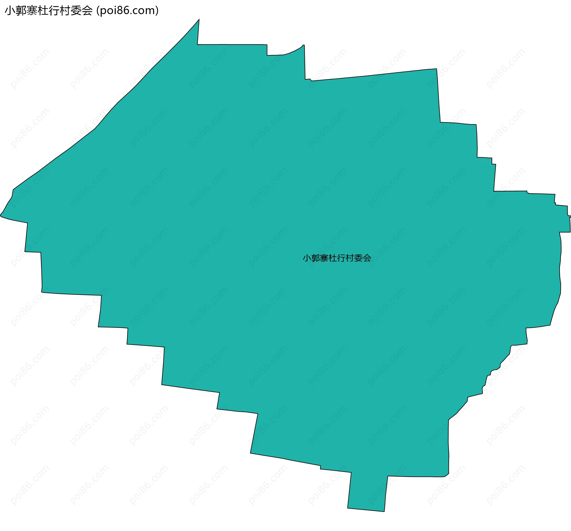 小郭寨杜行村委会边界地图