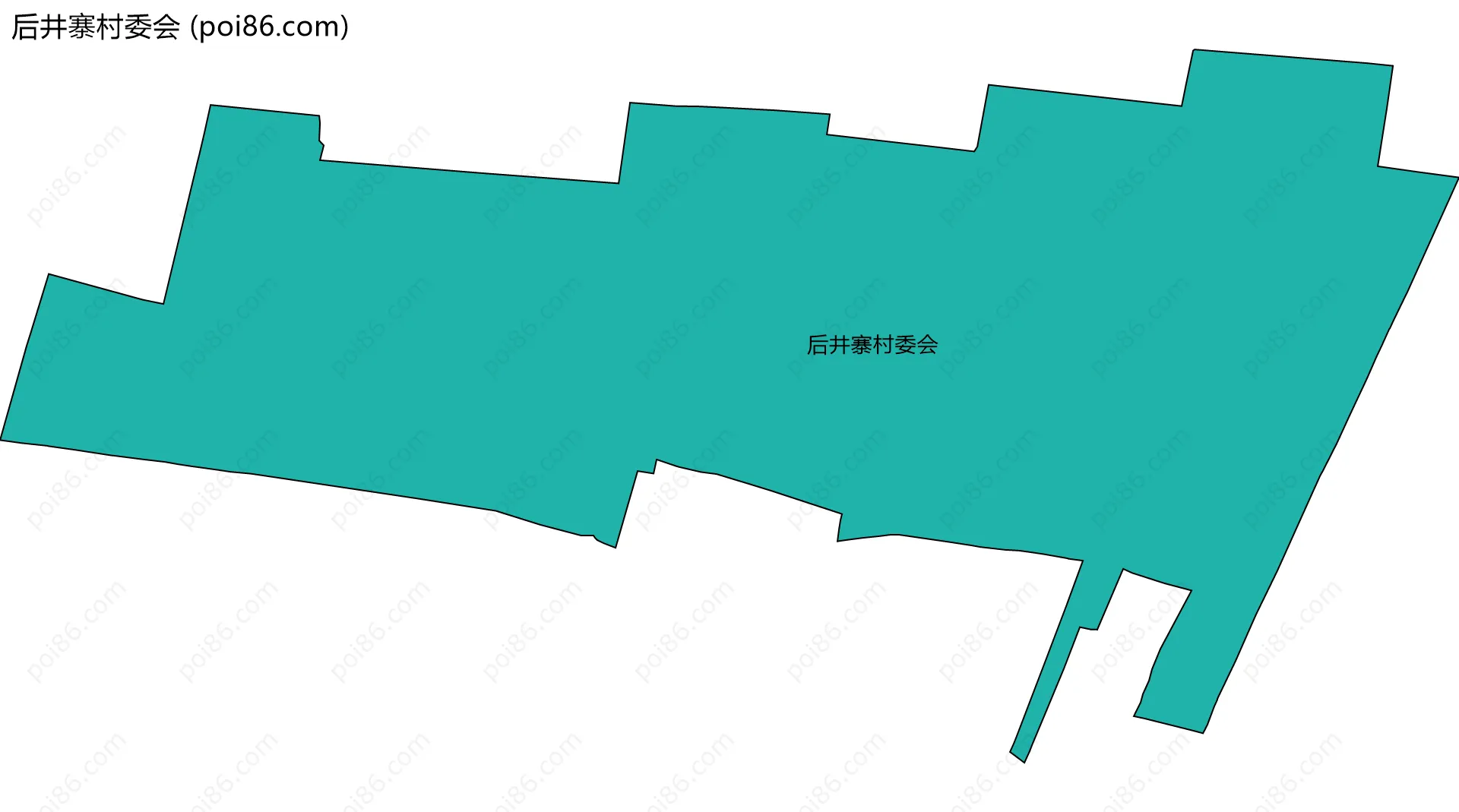 后井寨村委会边界地图