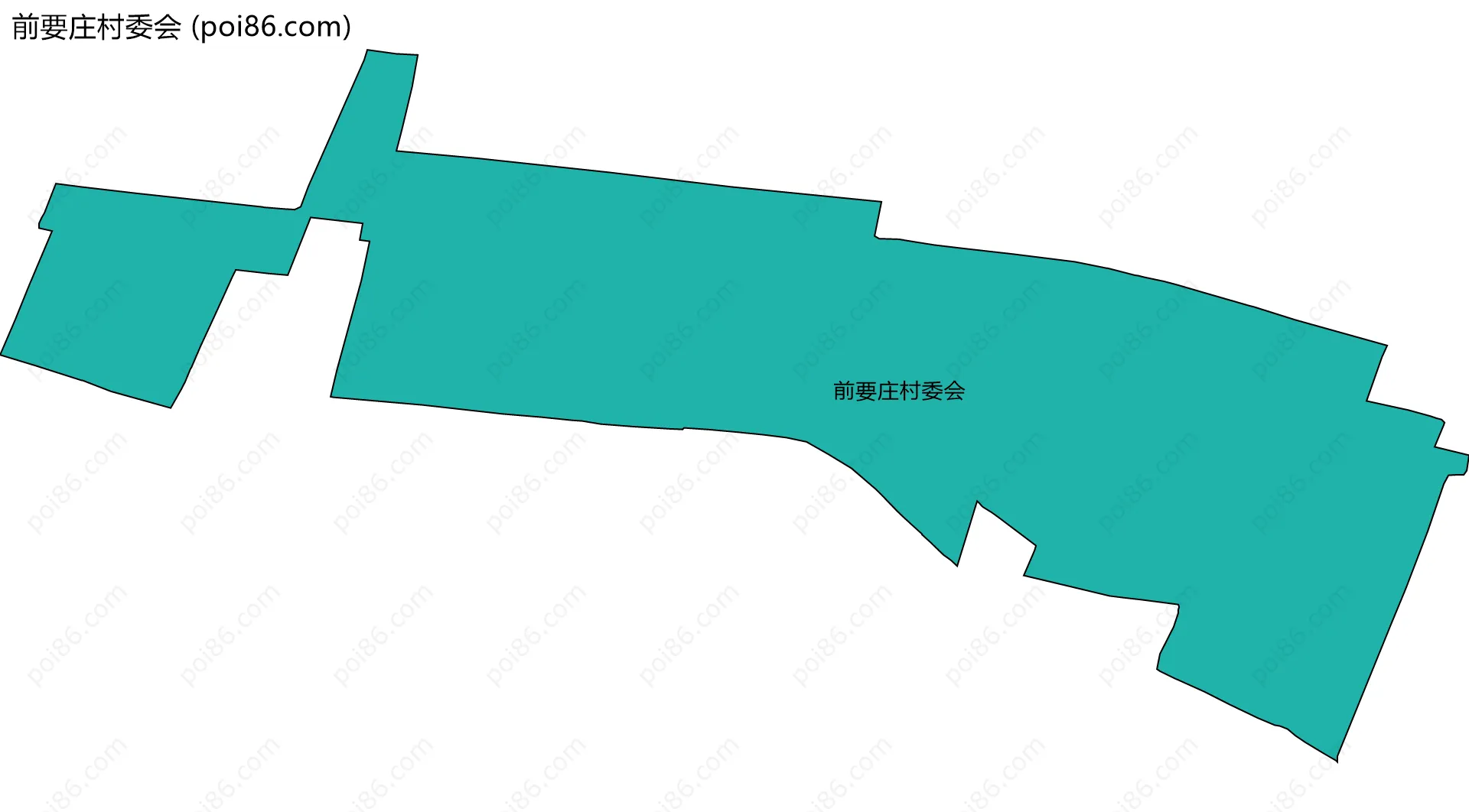 前要庄村委会边界地图