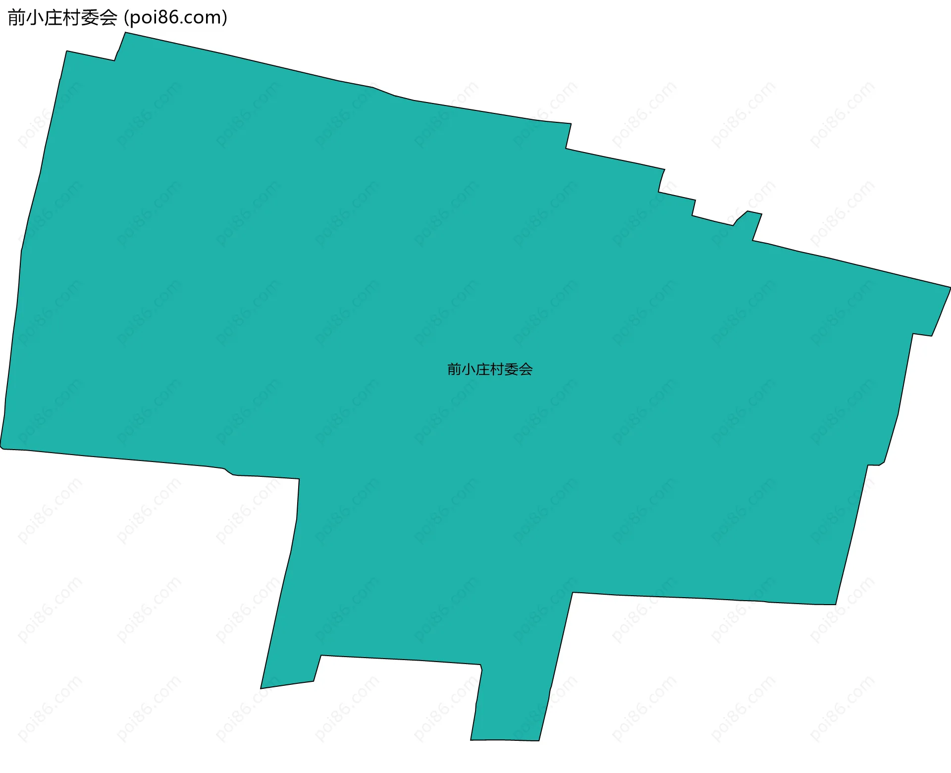 前小庄村委会边界地图