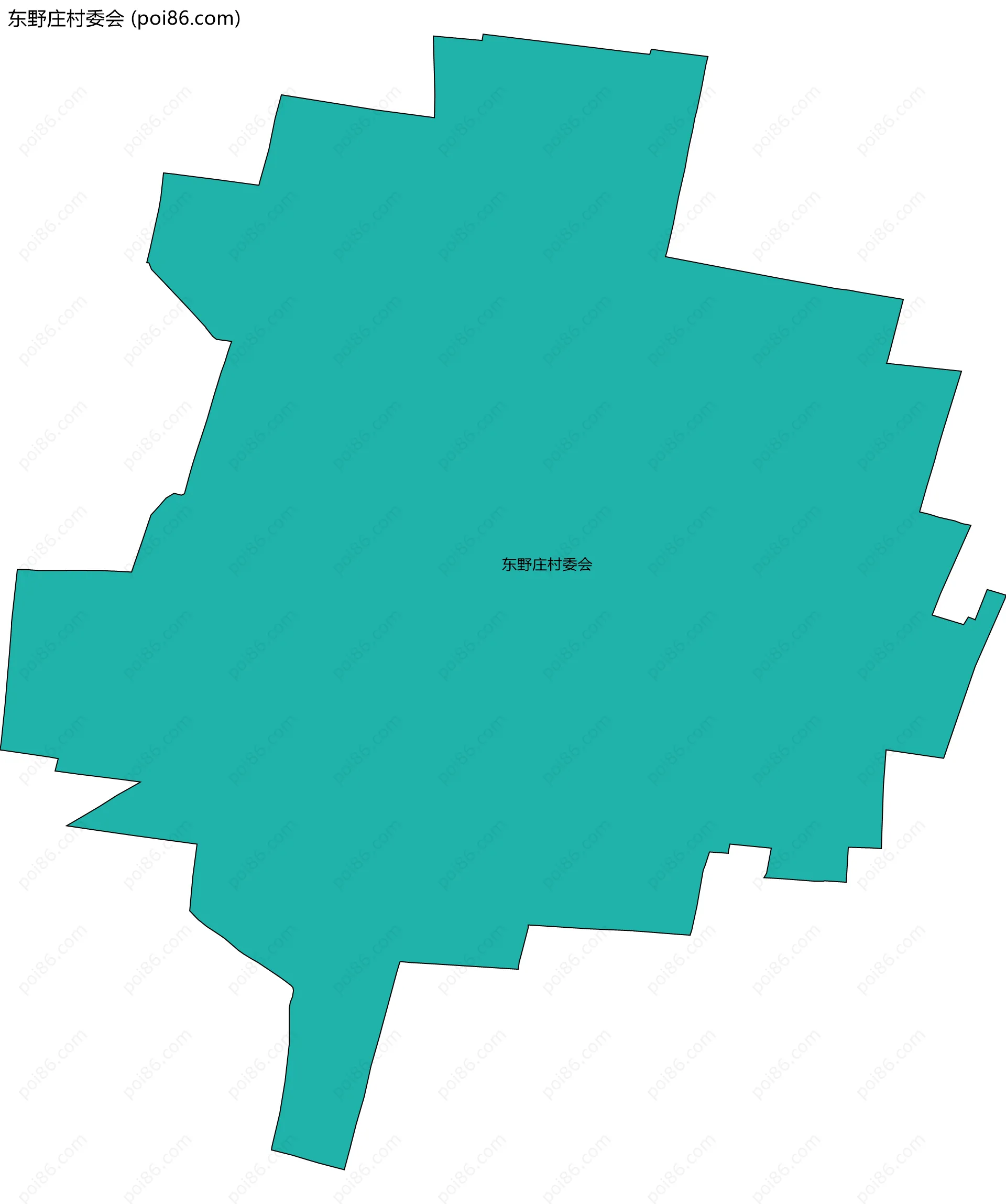 东野庄村委会边界地图