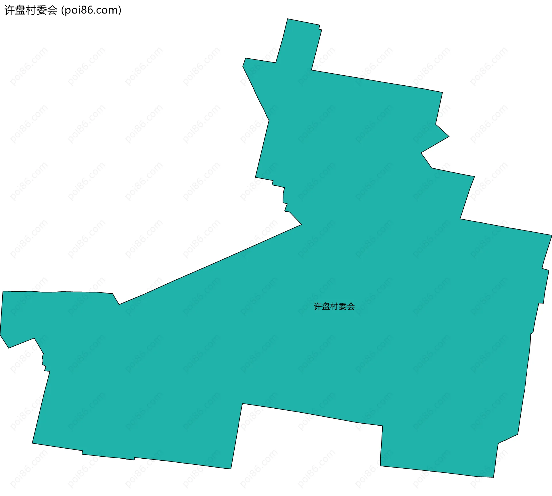 许盘村委会边界地图