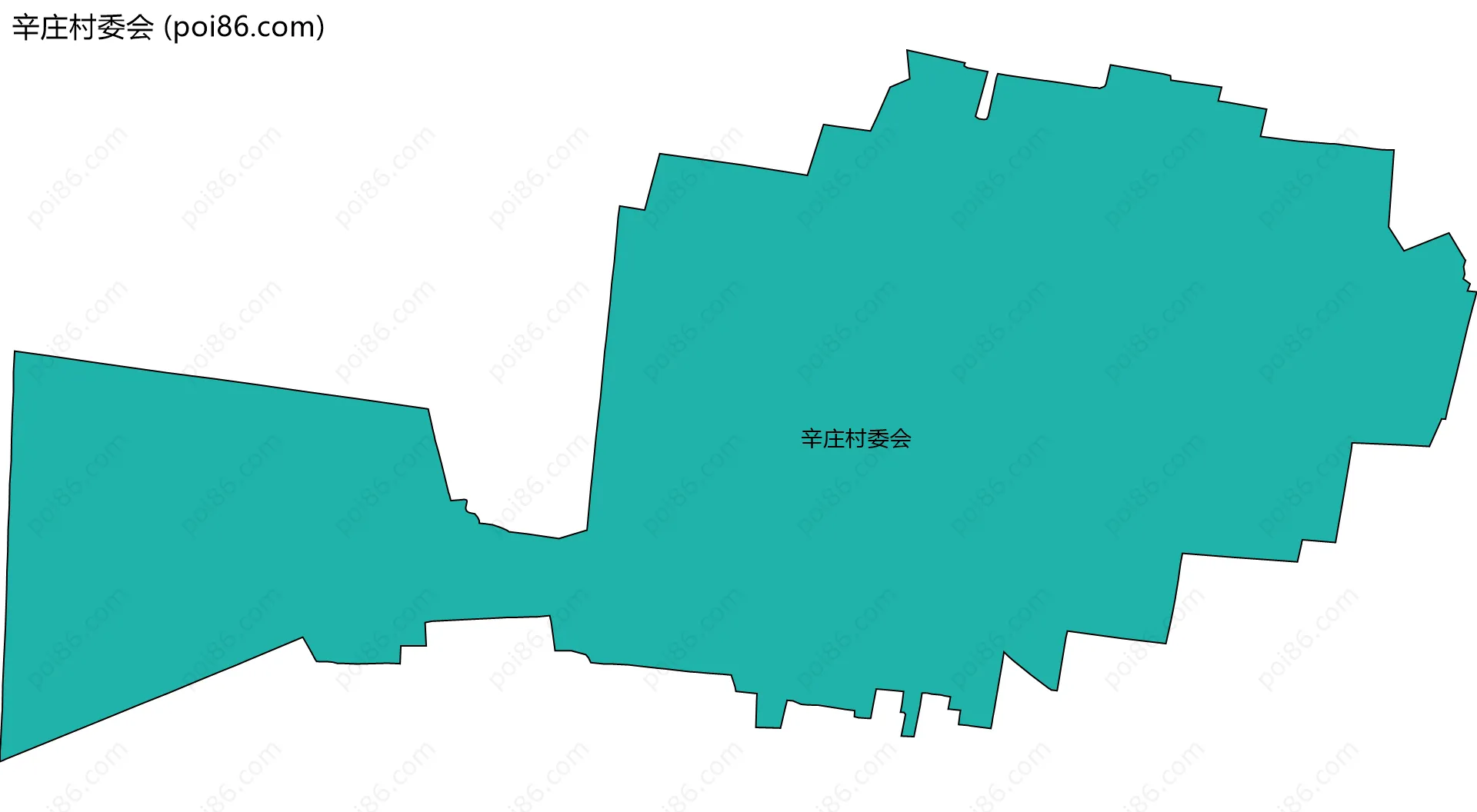 辛庄村委会边界地图