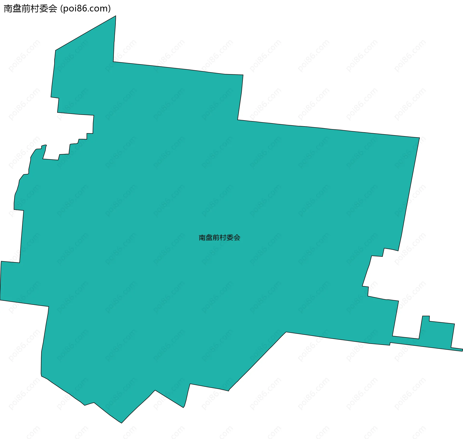 南盘前村委会边界地图