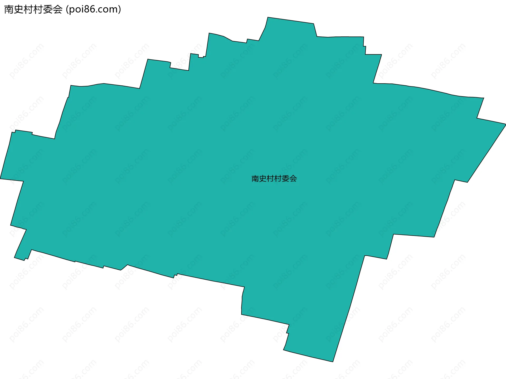 南史村村委会边界地图