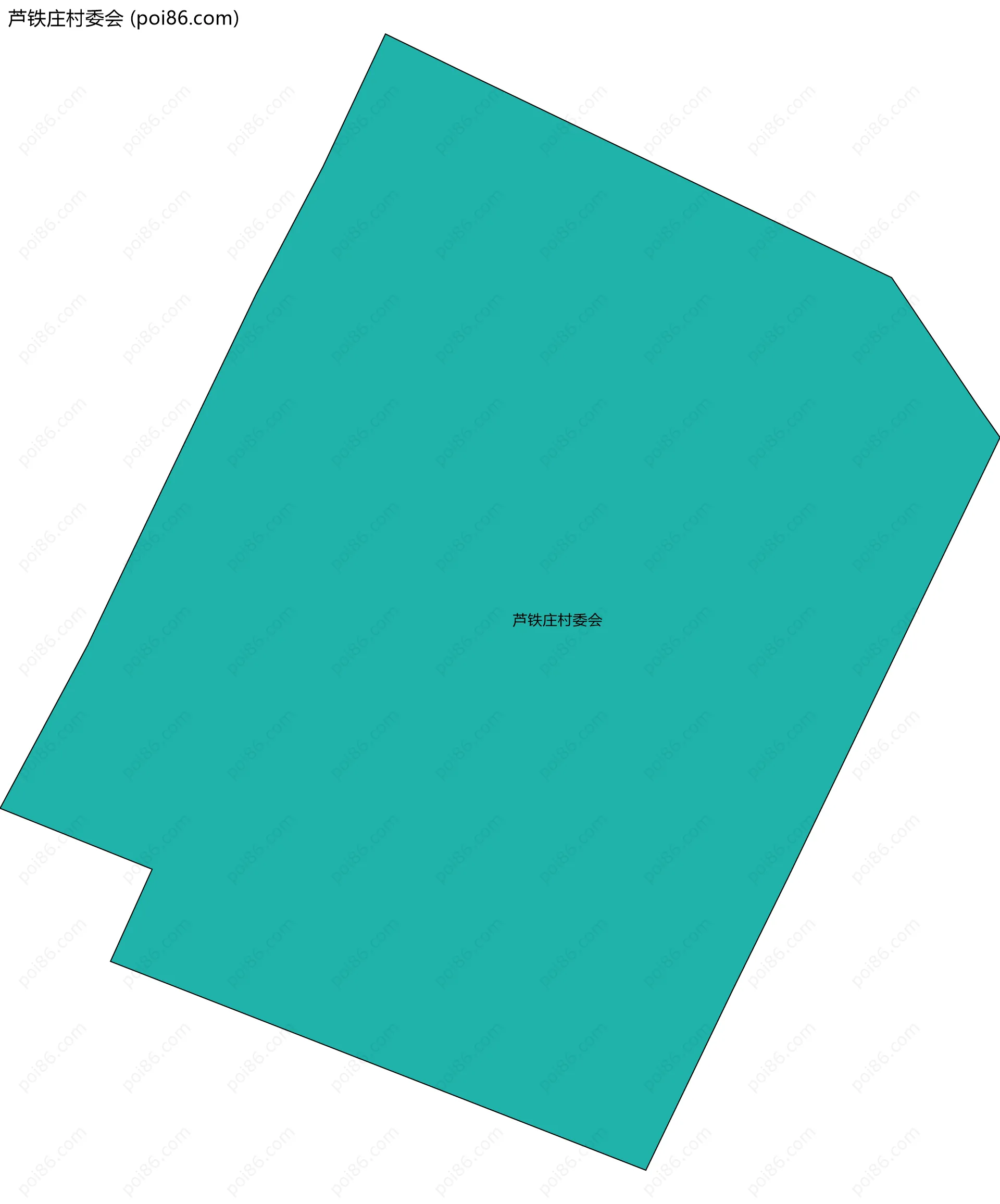 芦铁庄村委会边界地图