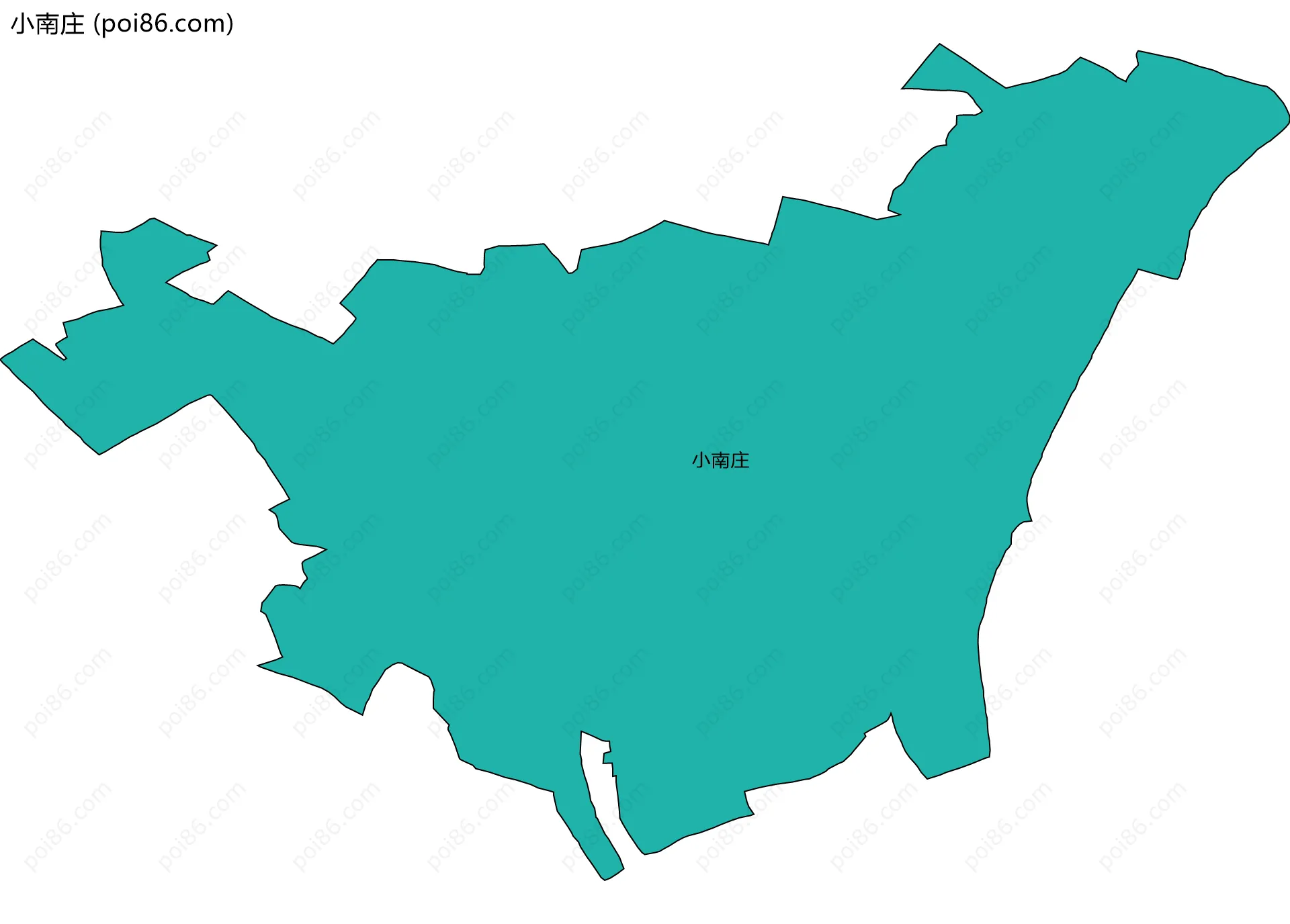 小南庄边界地图