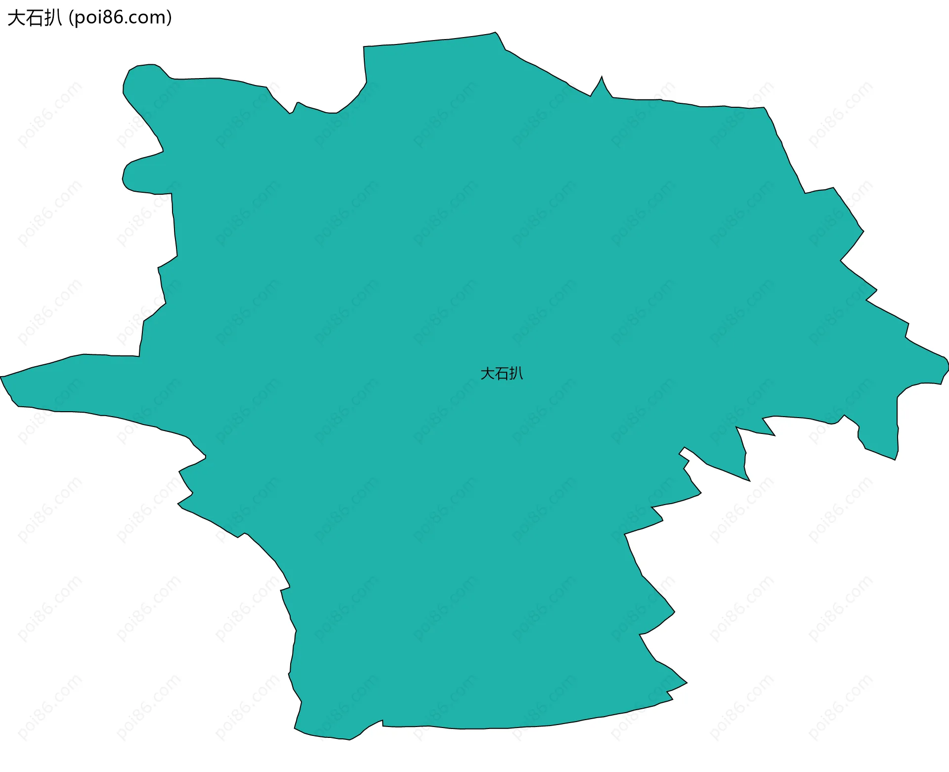大石扒边界地图