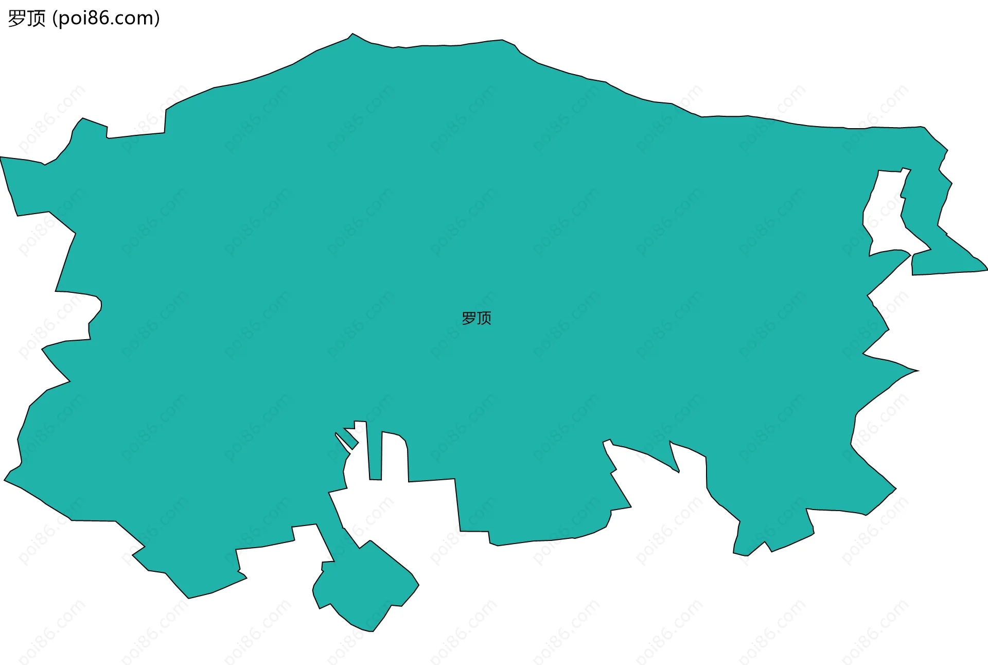 罗顶边界地图