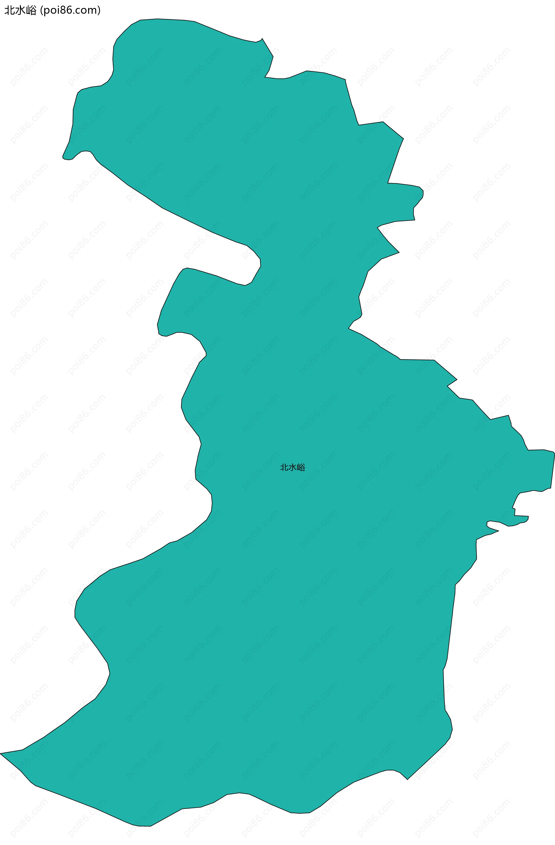 北水峪边界地图