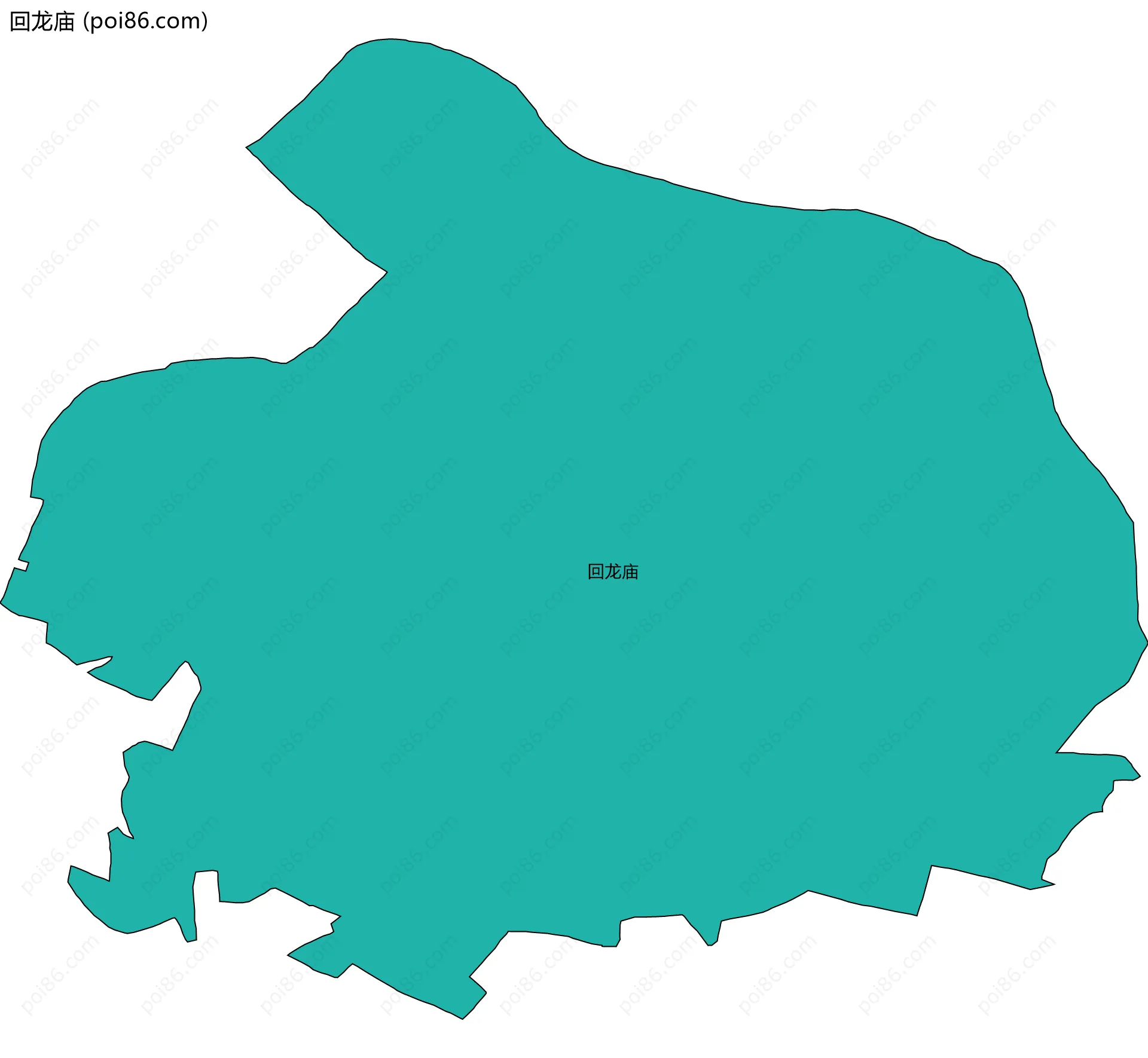 回龙庙边界地图