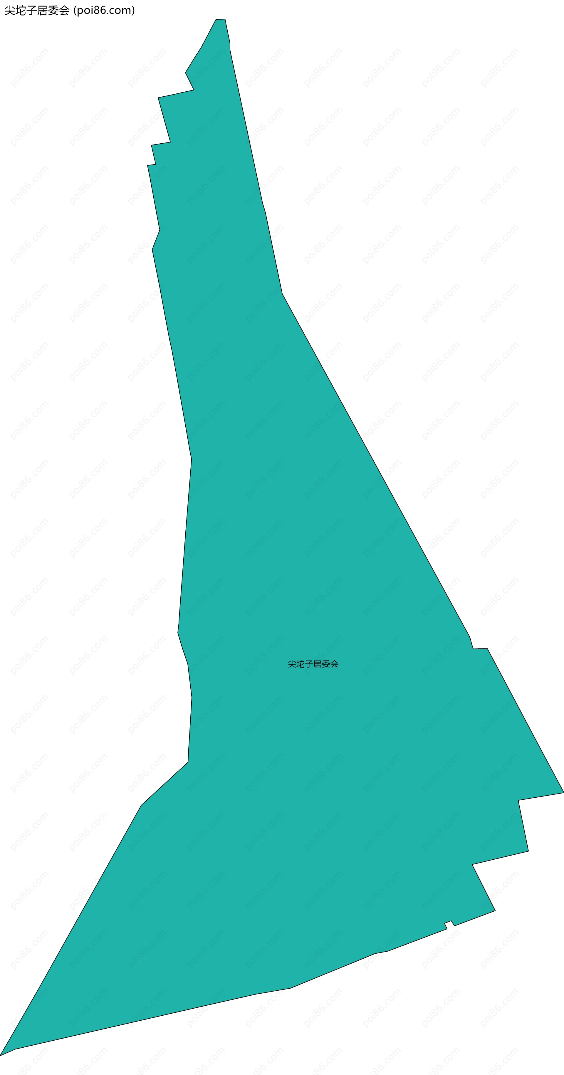 尖坨子居委会边界地图