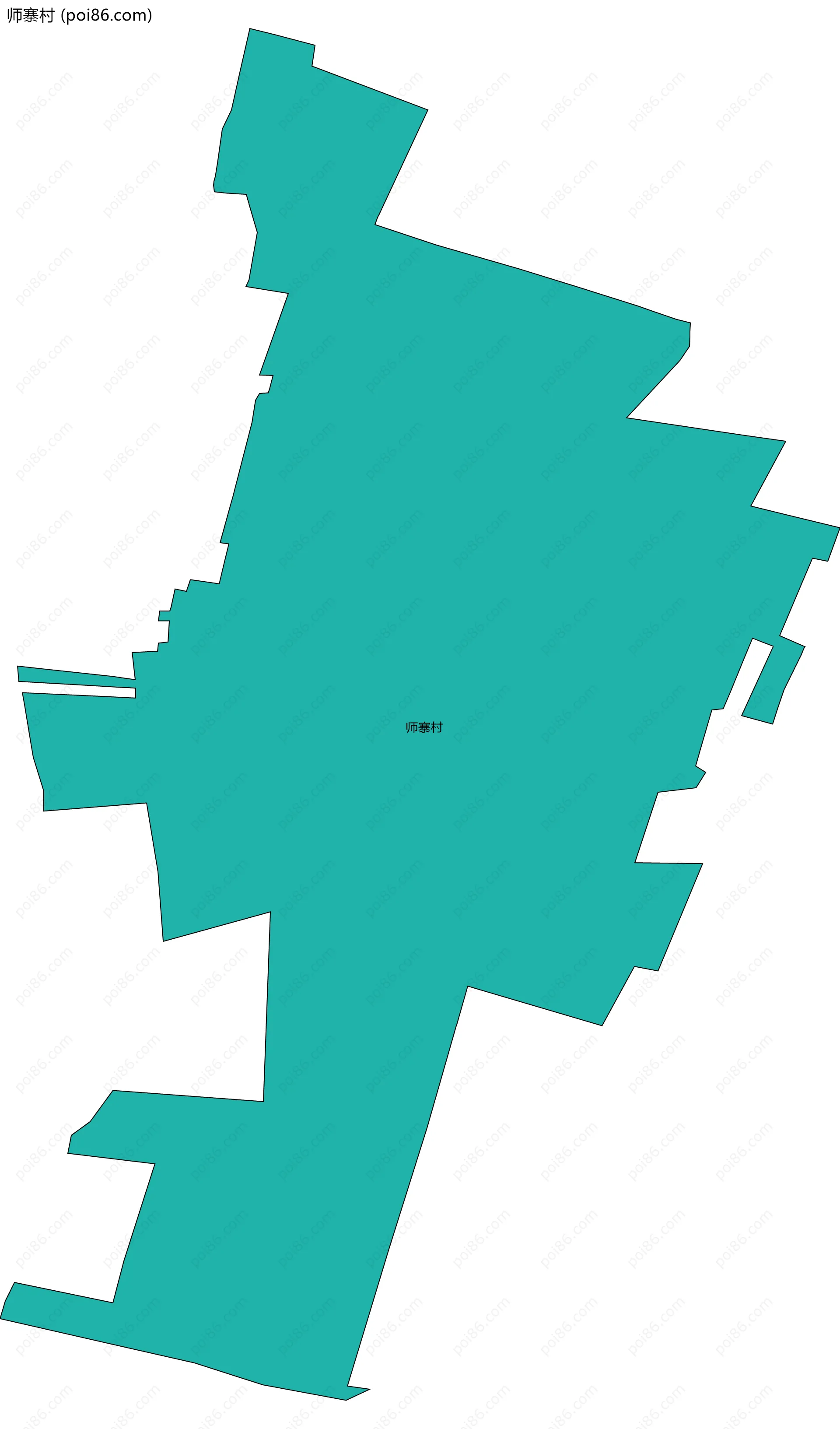 师寨村边界地图