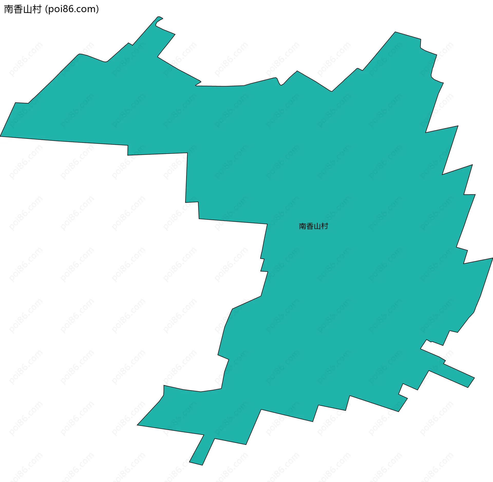 南香山村边界地图