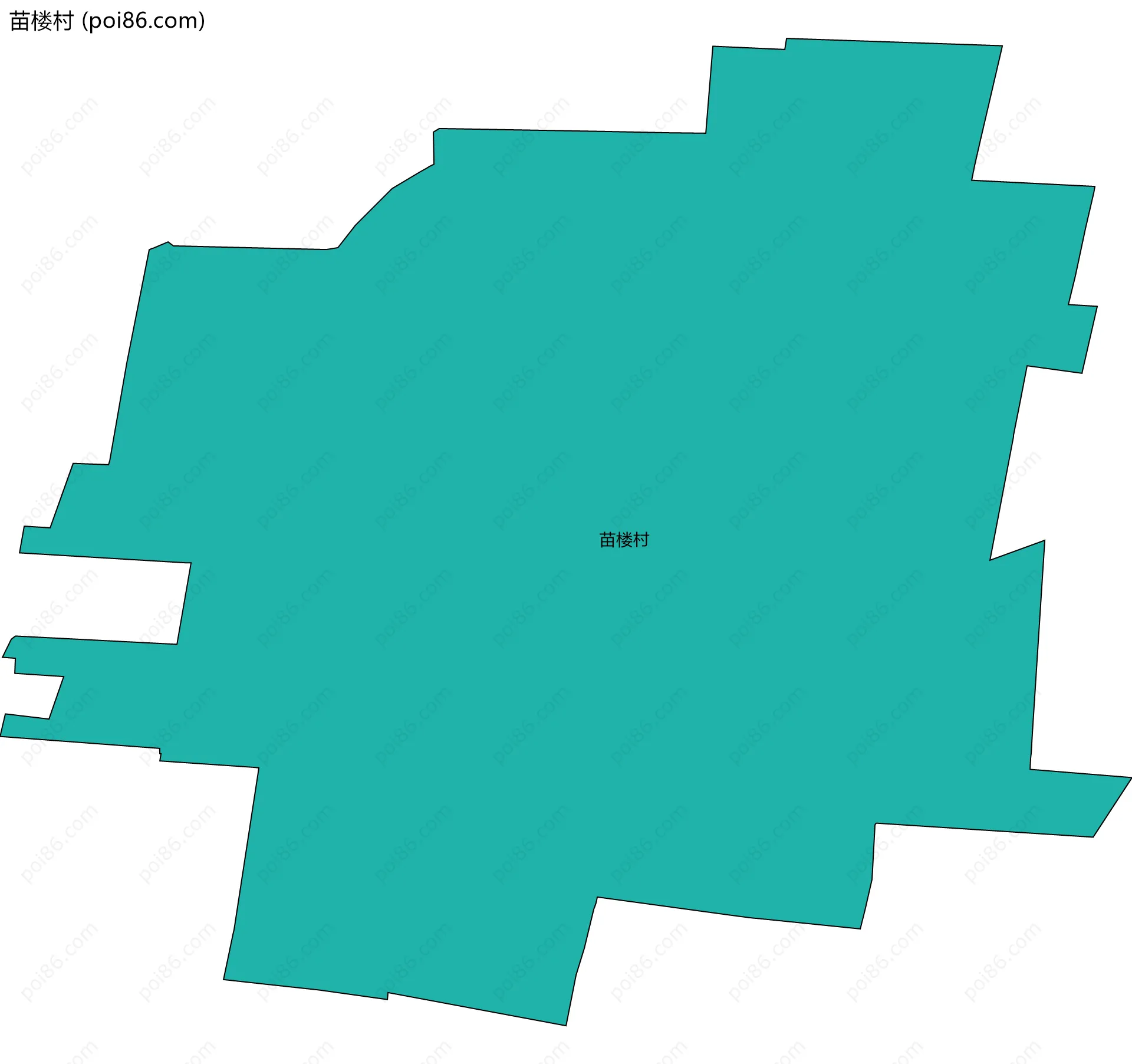 苗楼村边界地图
