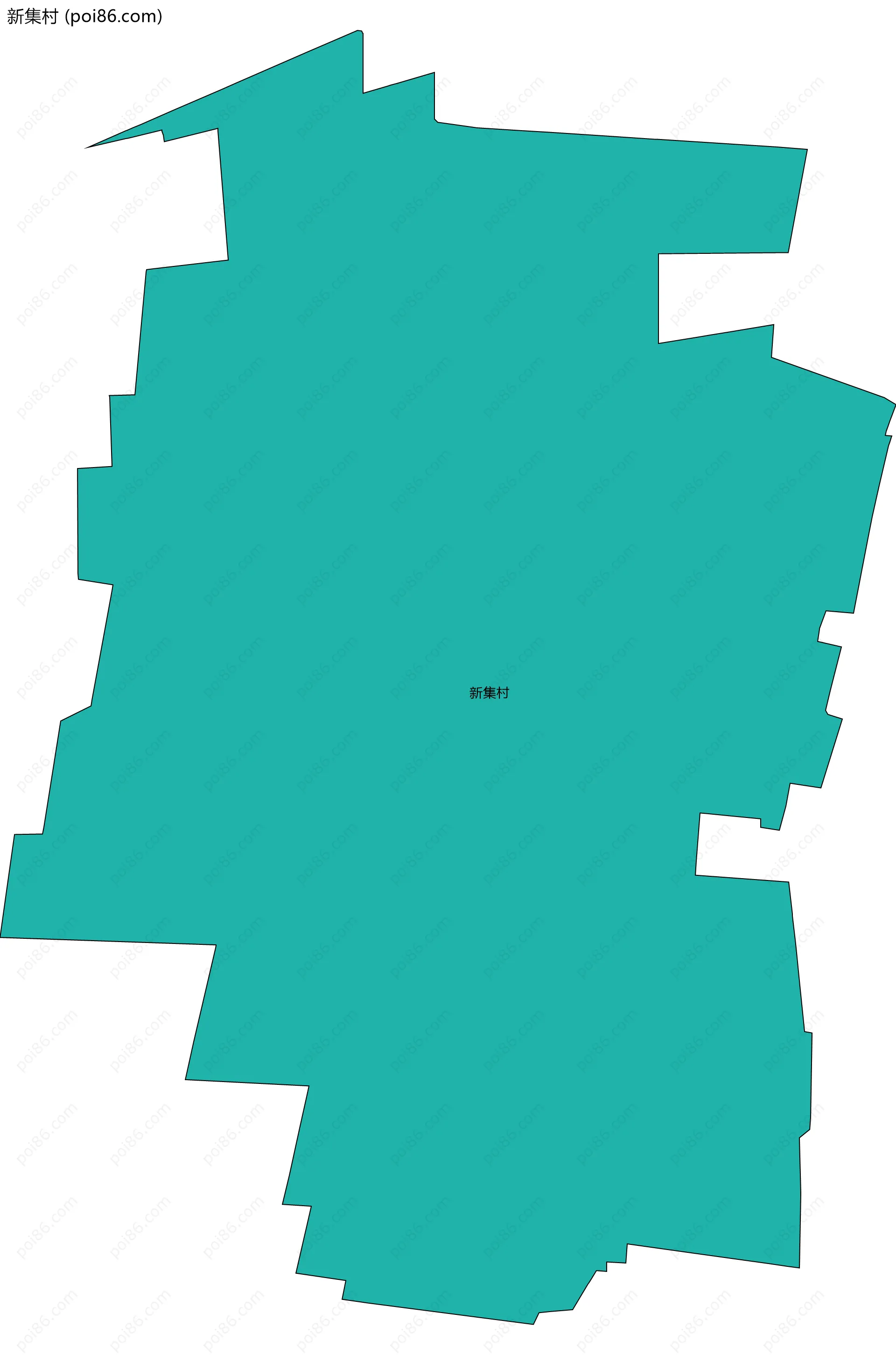新集村边界地图