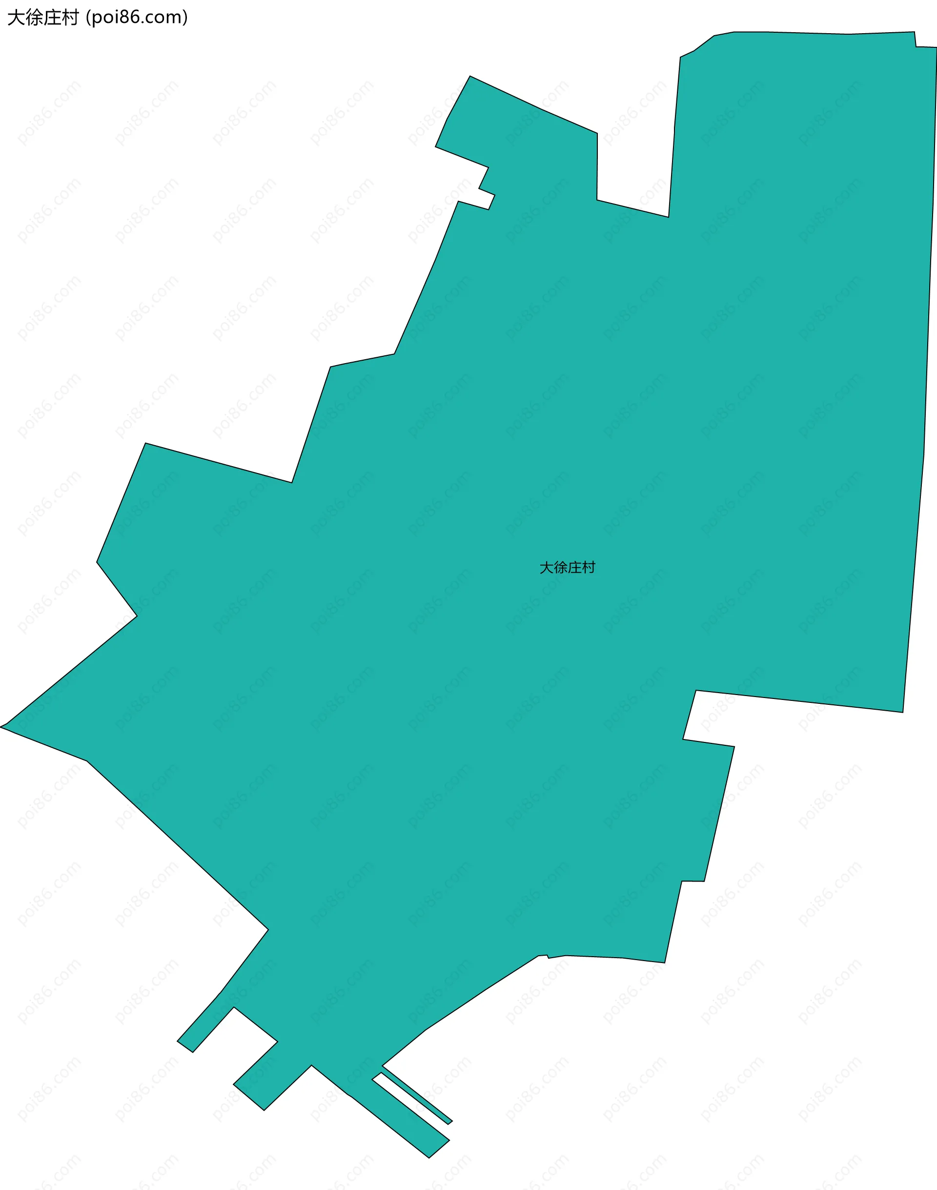 大徐庄村边界地图