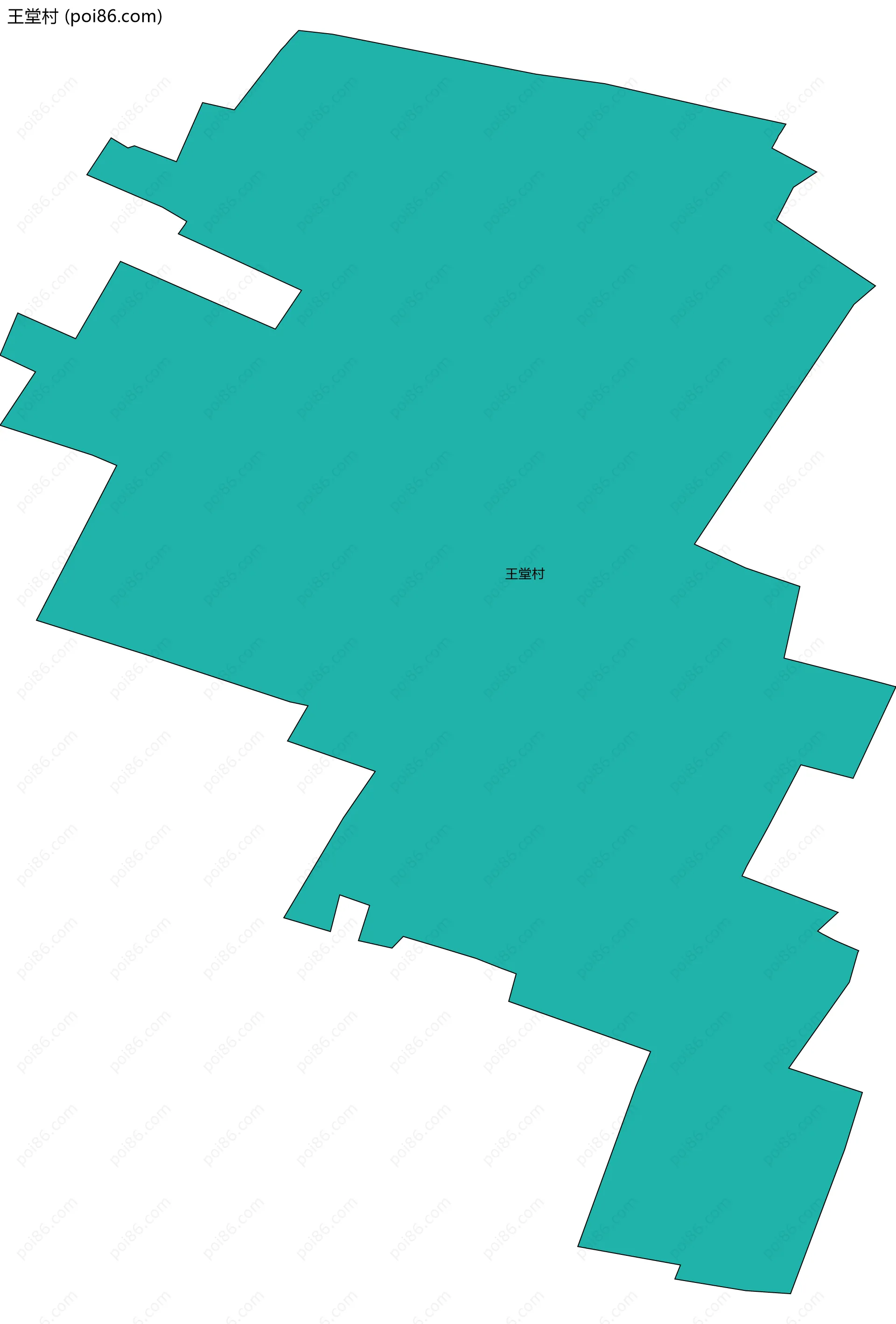 王堂村边界地图