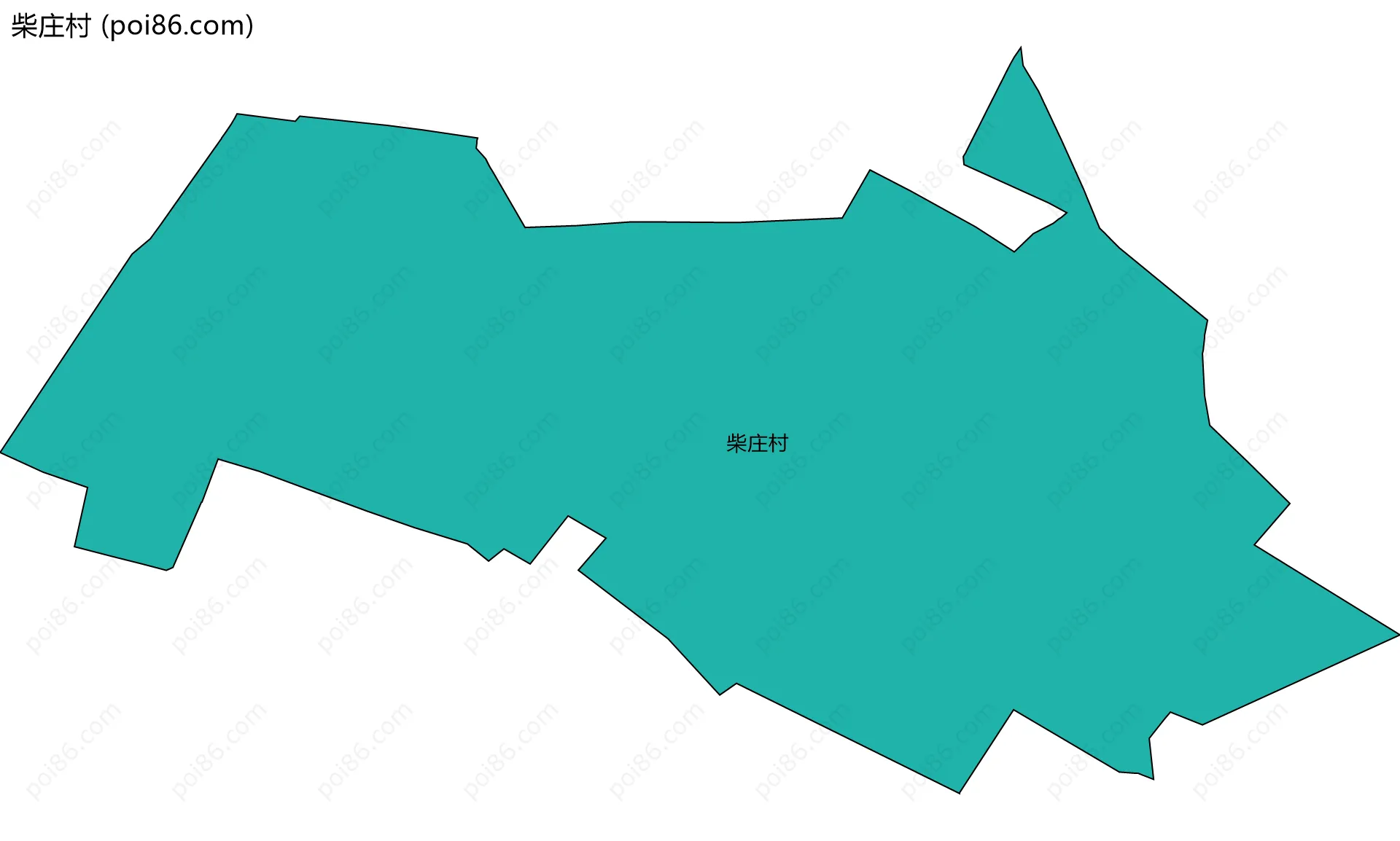 柴庄村边界地图