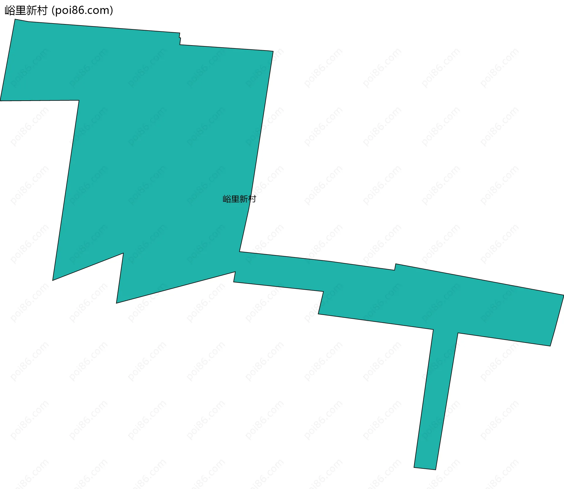 峪里新村边界地图