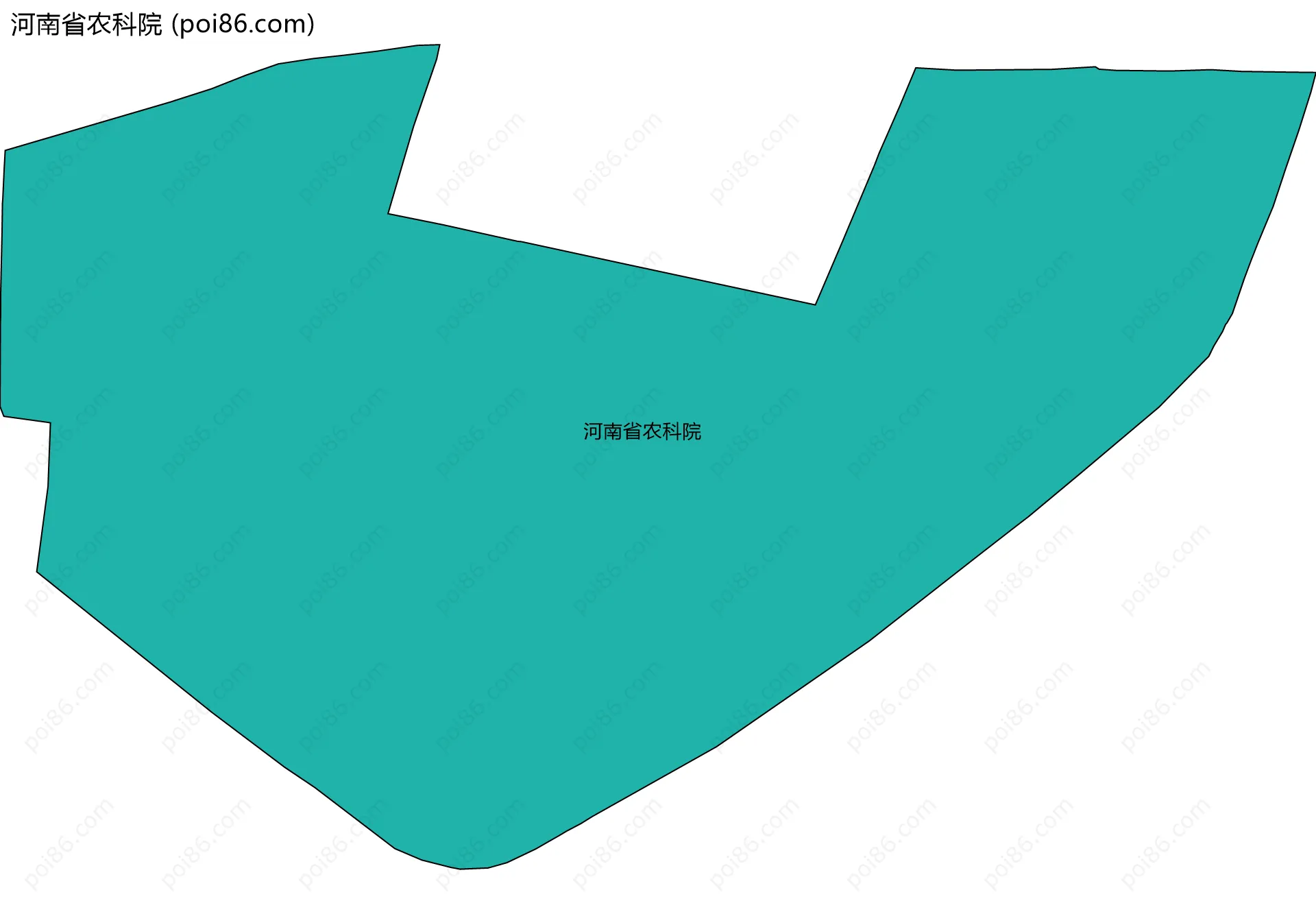 河南省农科院边界地图