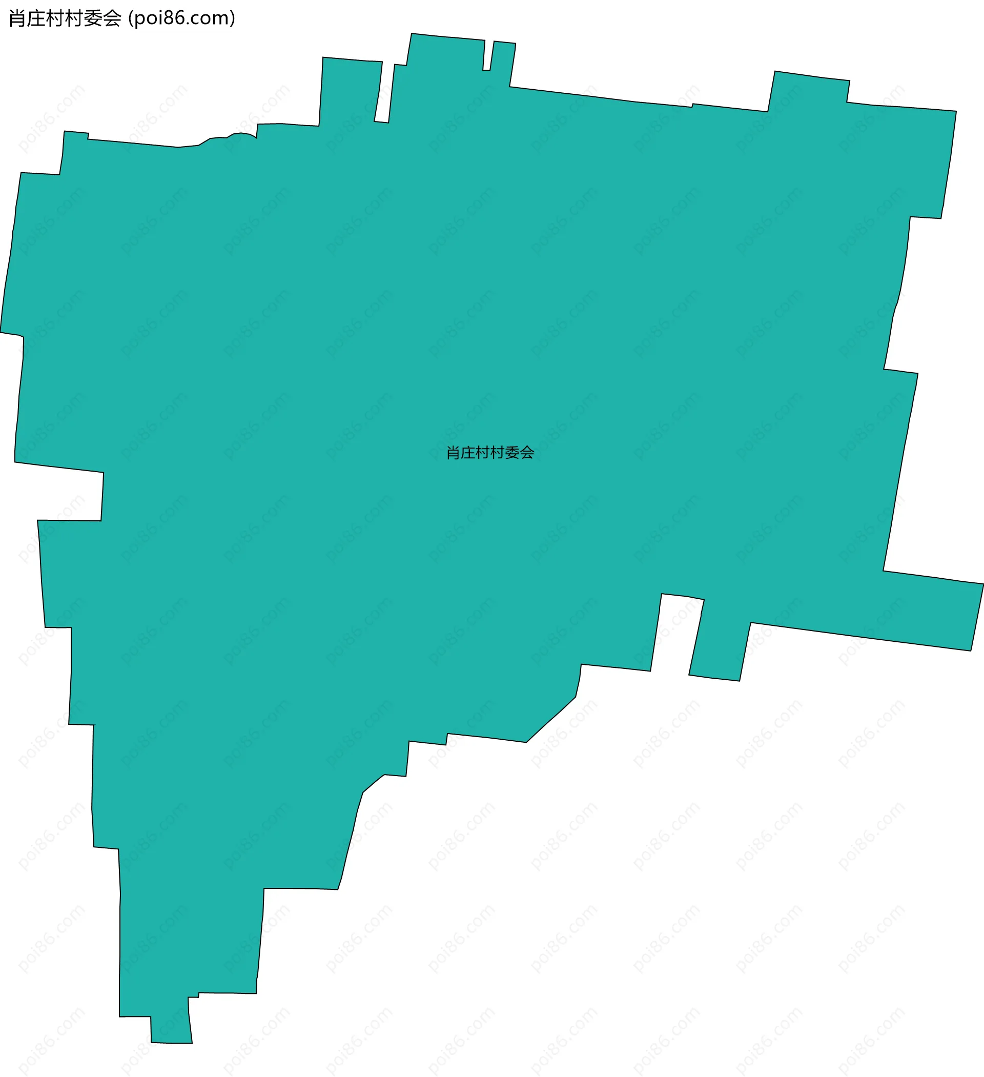 肖庄村村委会边界地图