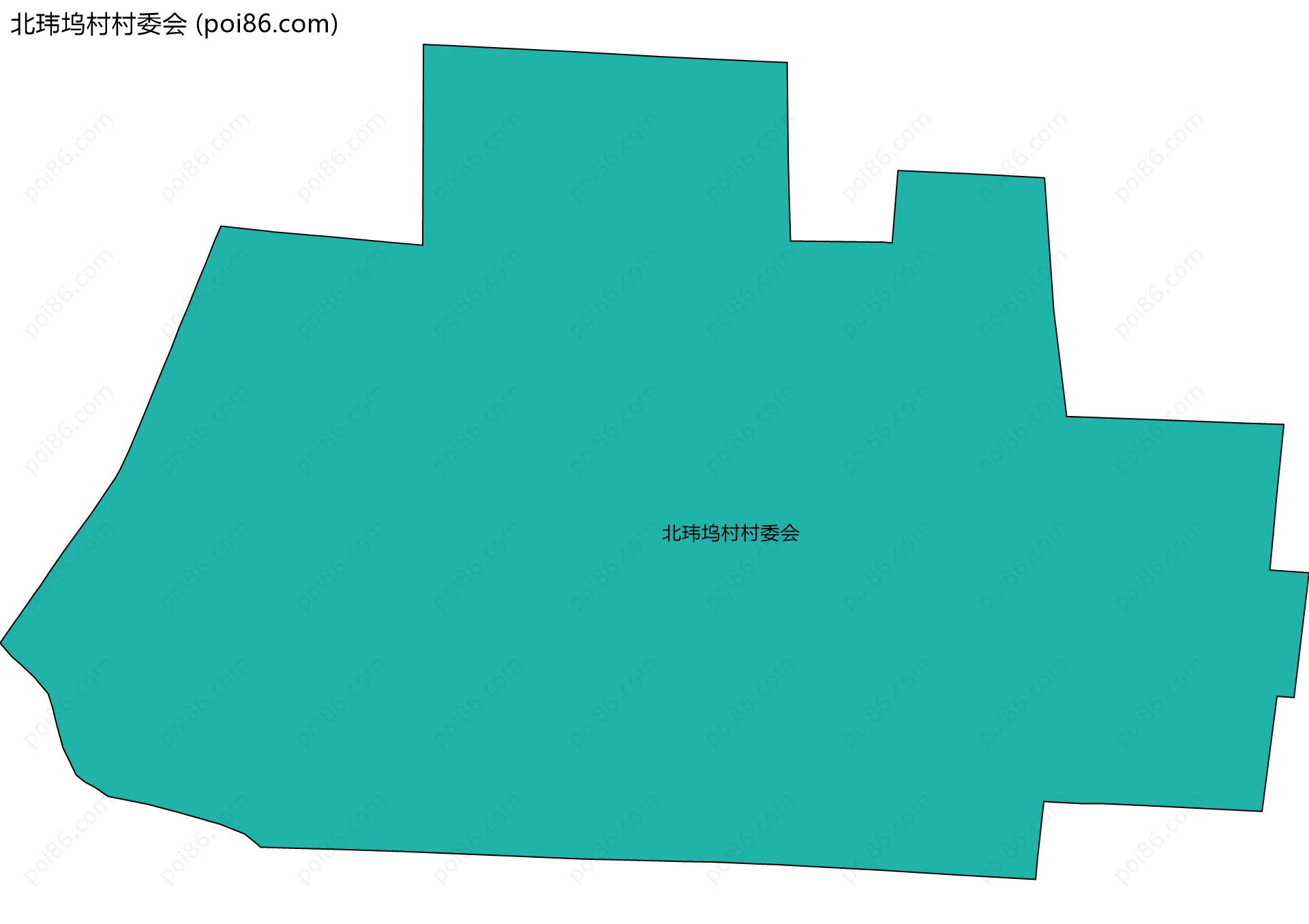 北玮坞村村委会边界地图
