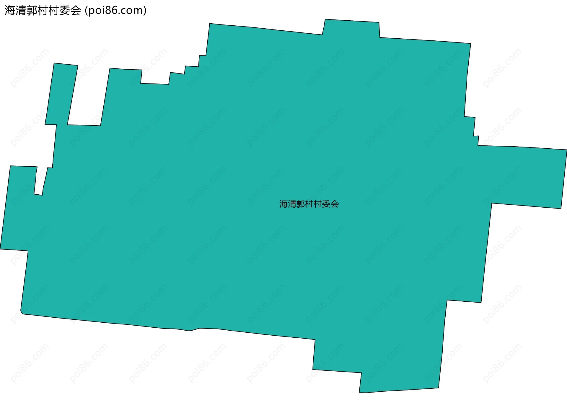 海清郭村村委会边界地图