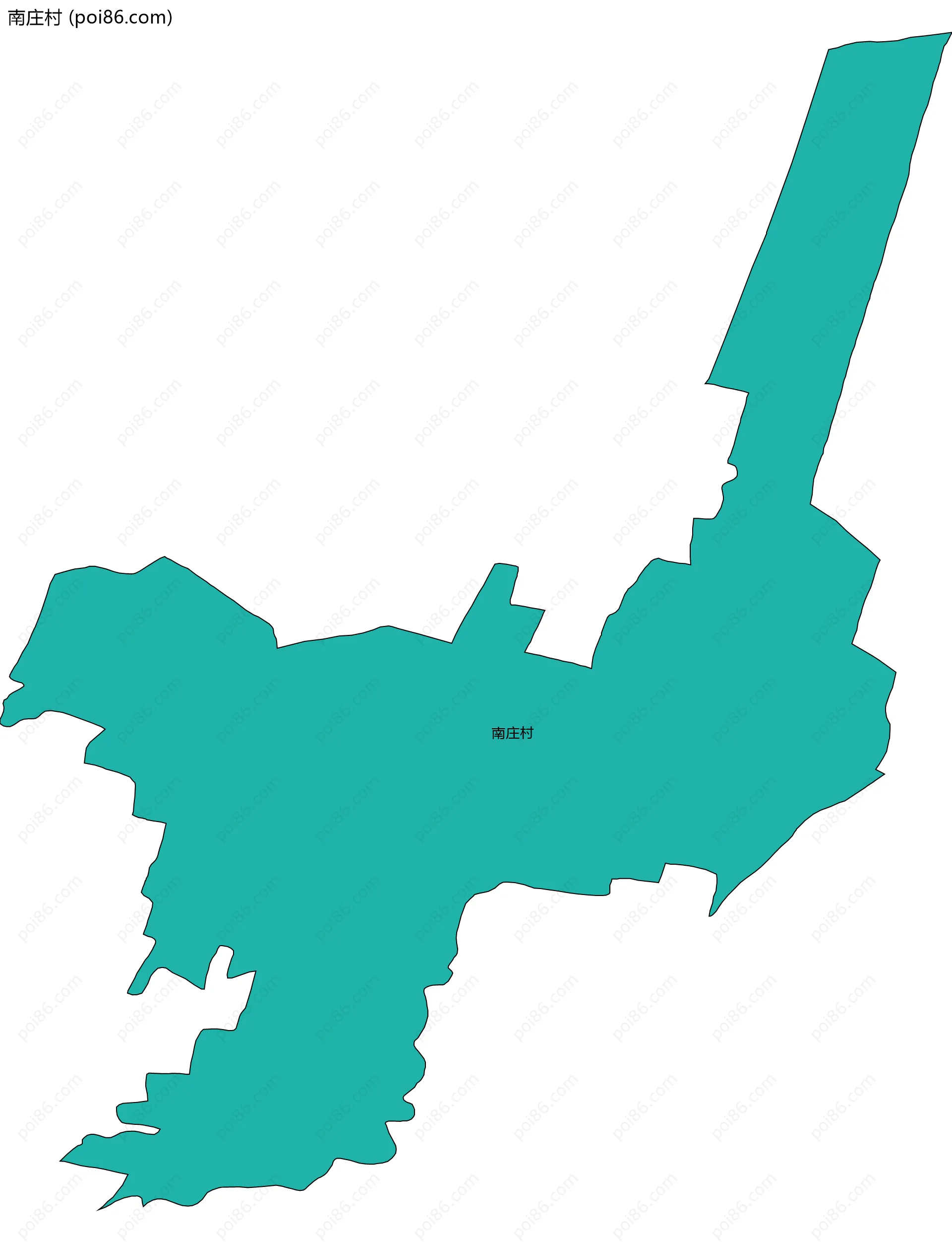 南庄村边界地图