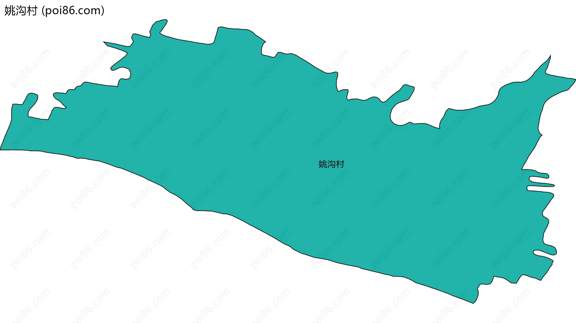 姚沟村边界地图