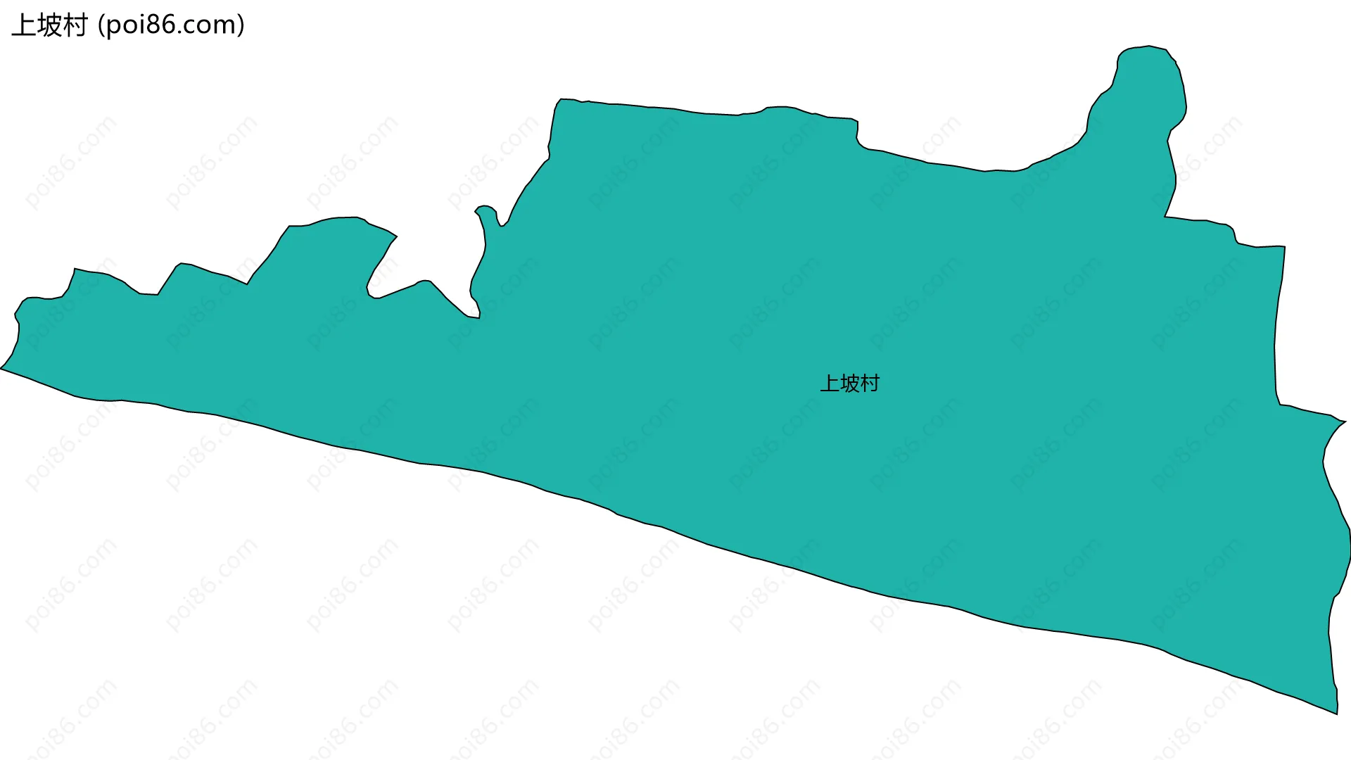上坡村边界地图