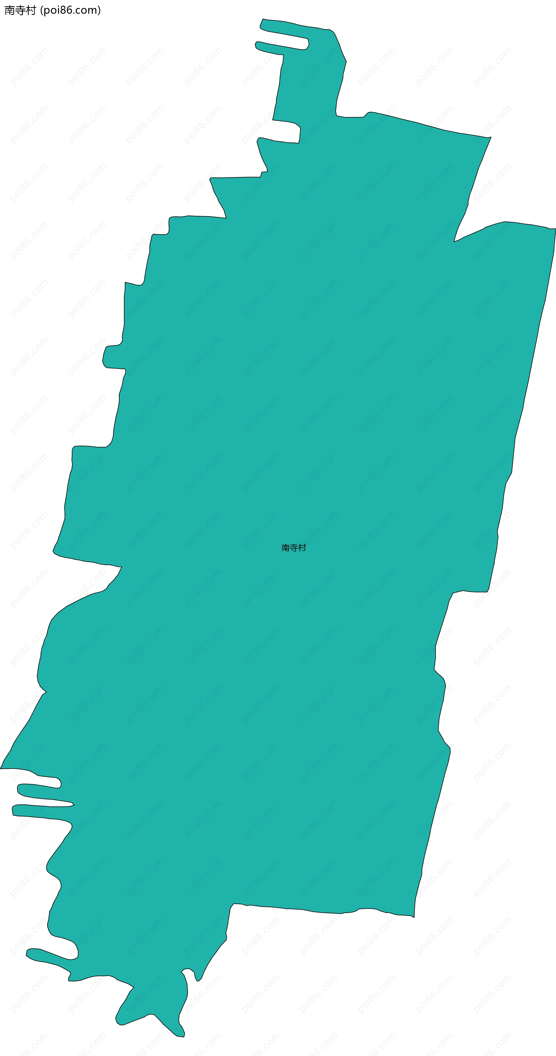 南寺村边界地图