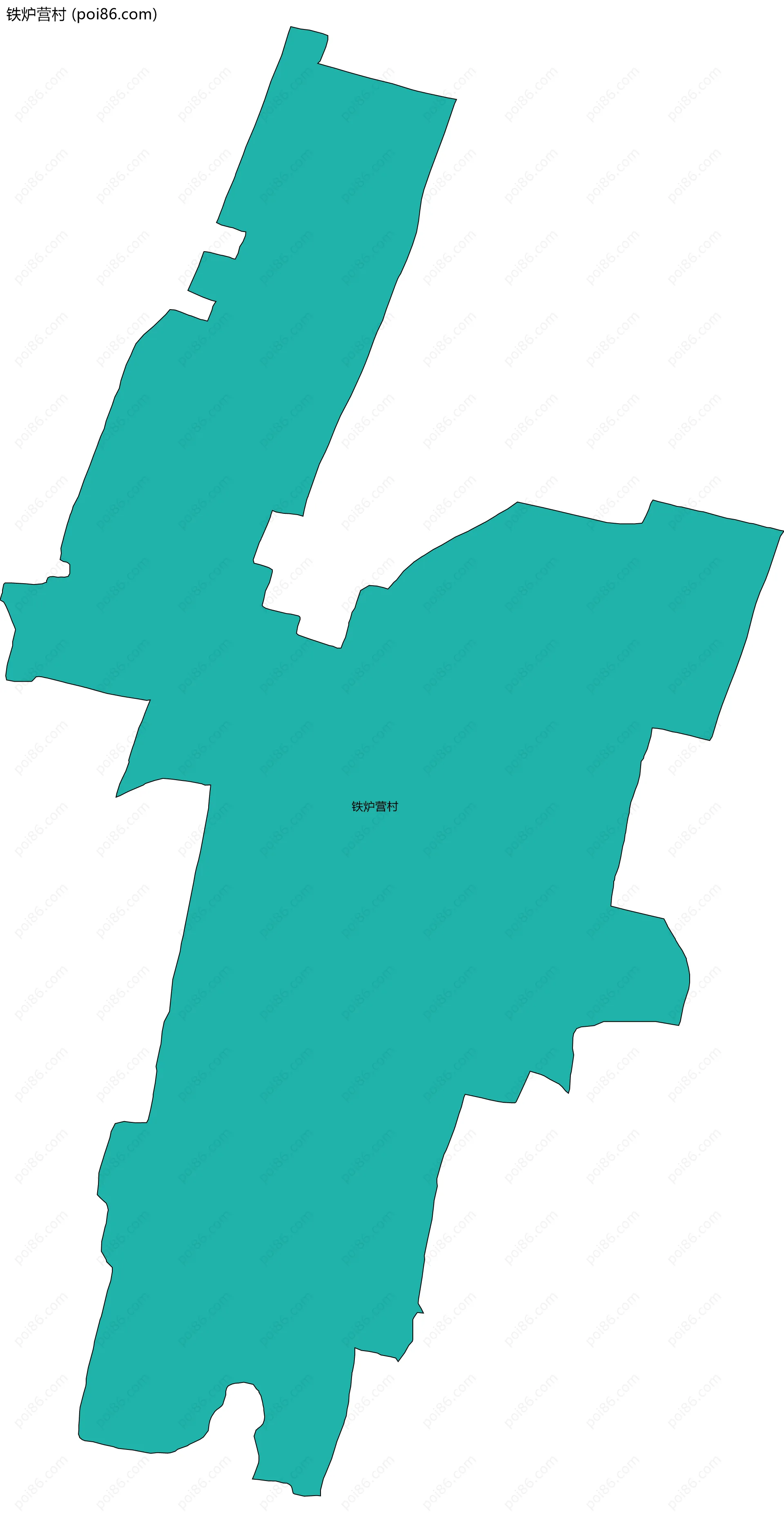 铁炉营村边界地图