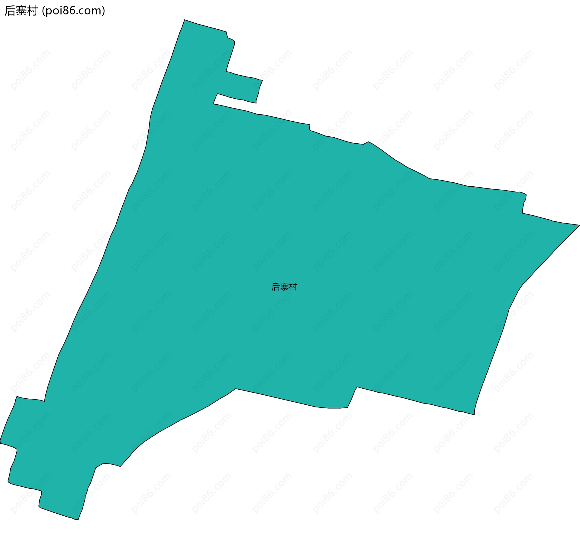 后寨村边界地图