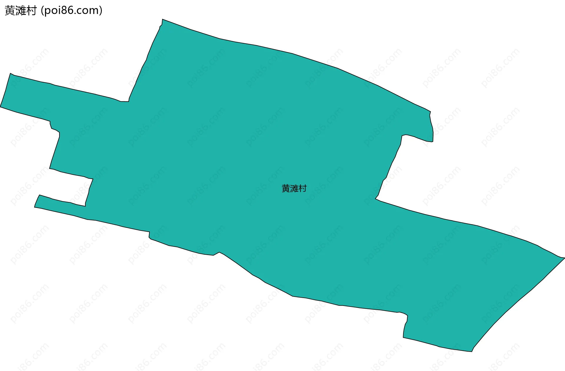 黄滩村边界地图