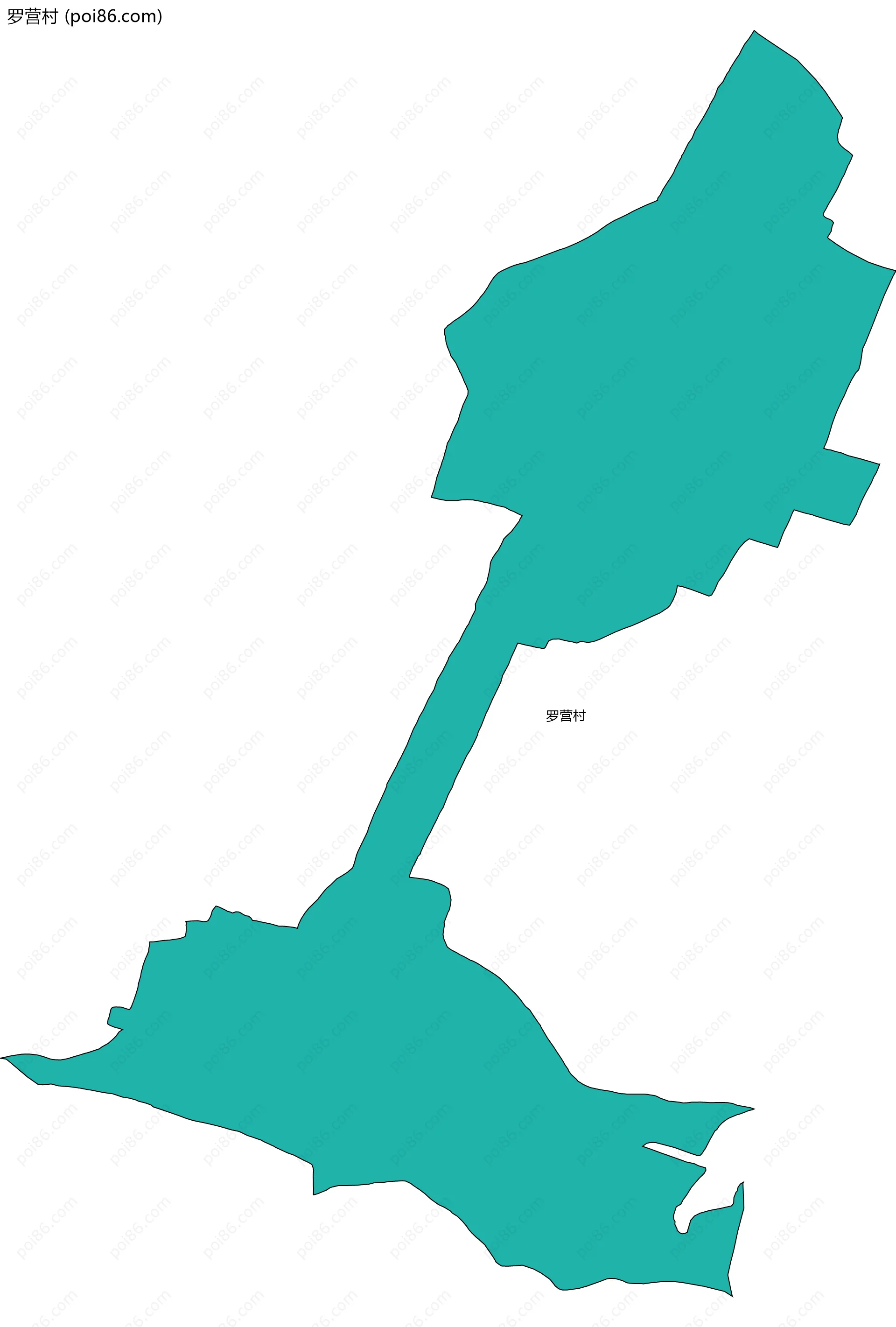 罗营村边界地图