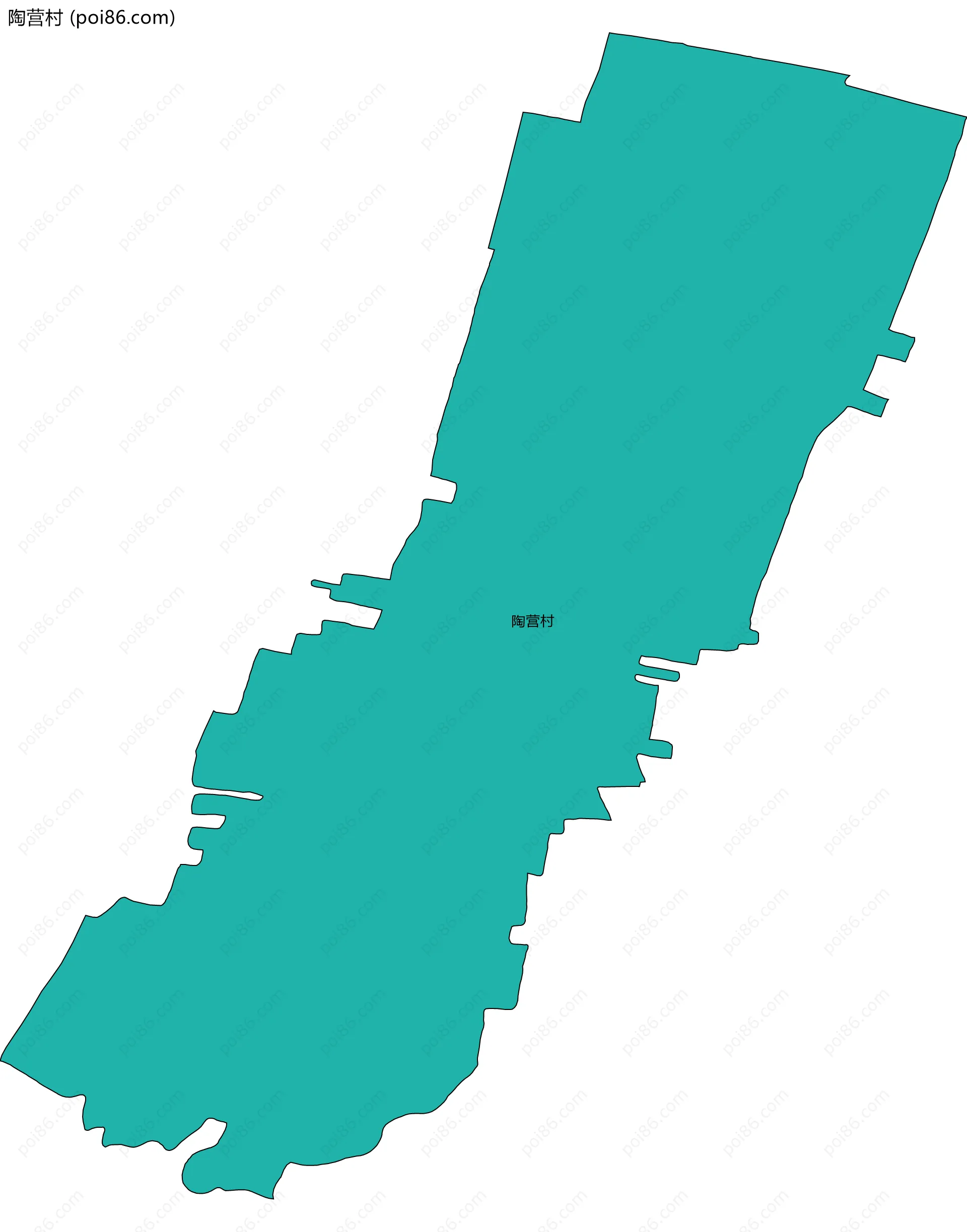 陶营村边界地图