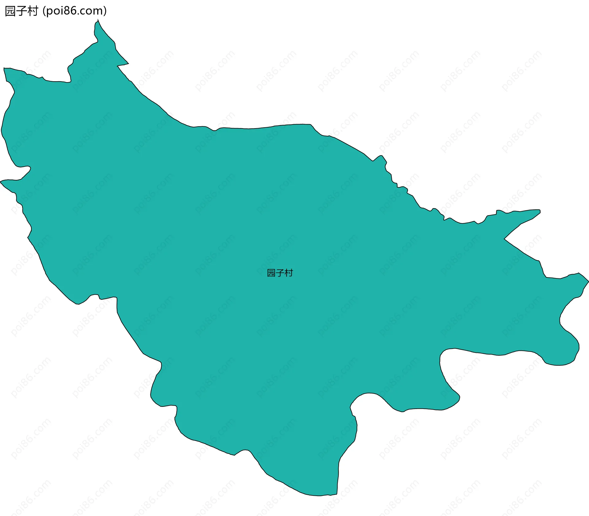 园子村边界地图