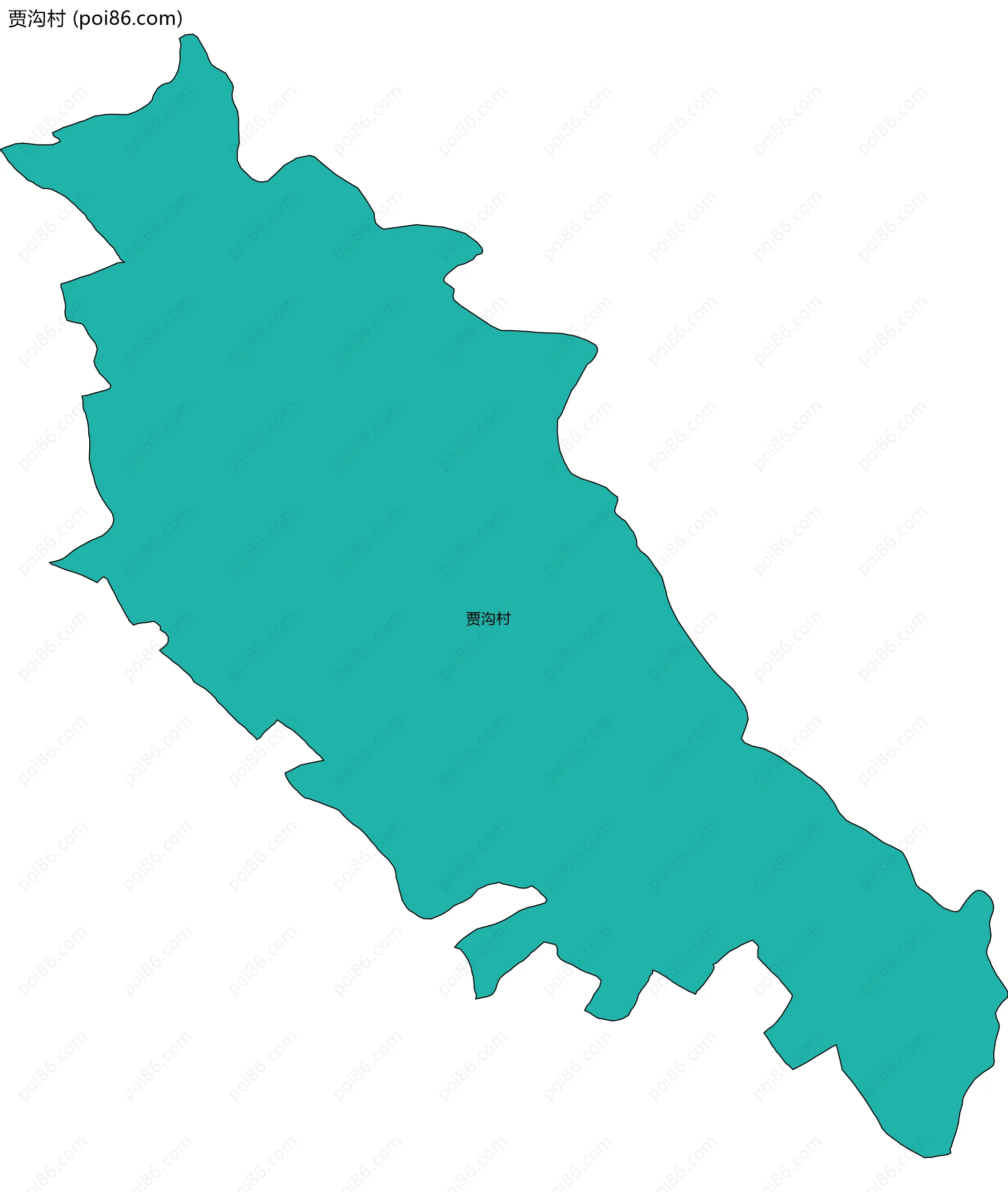 贾沟村边界地图