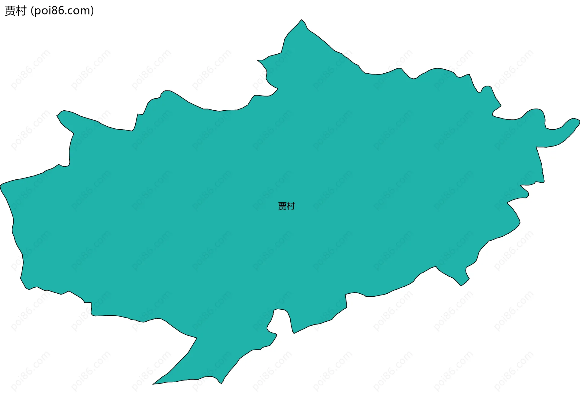 贾村边界地图