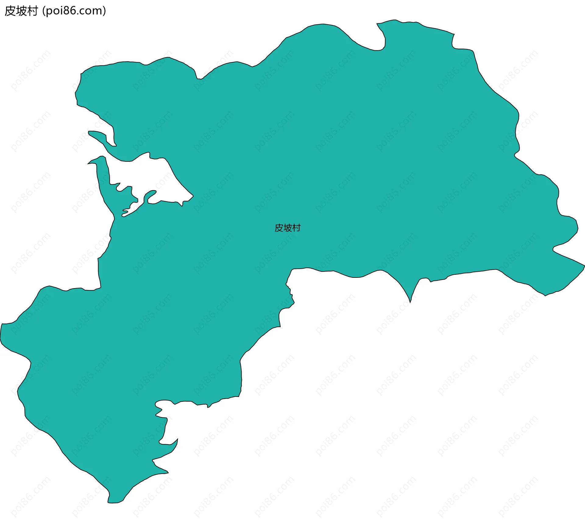 皮坡村边界地图