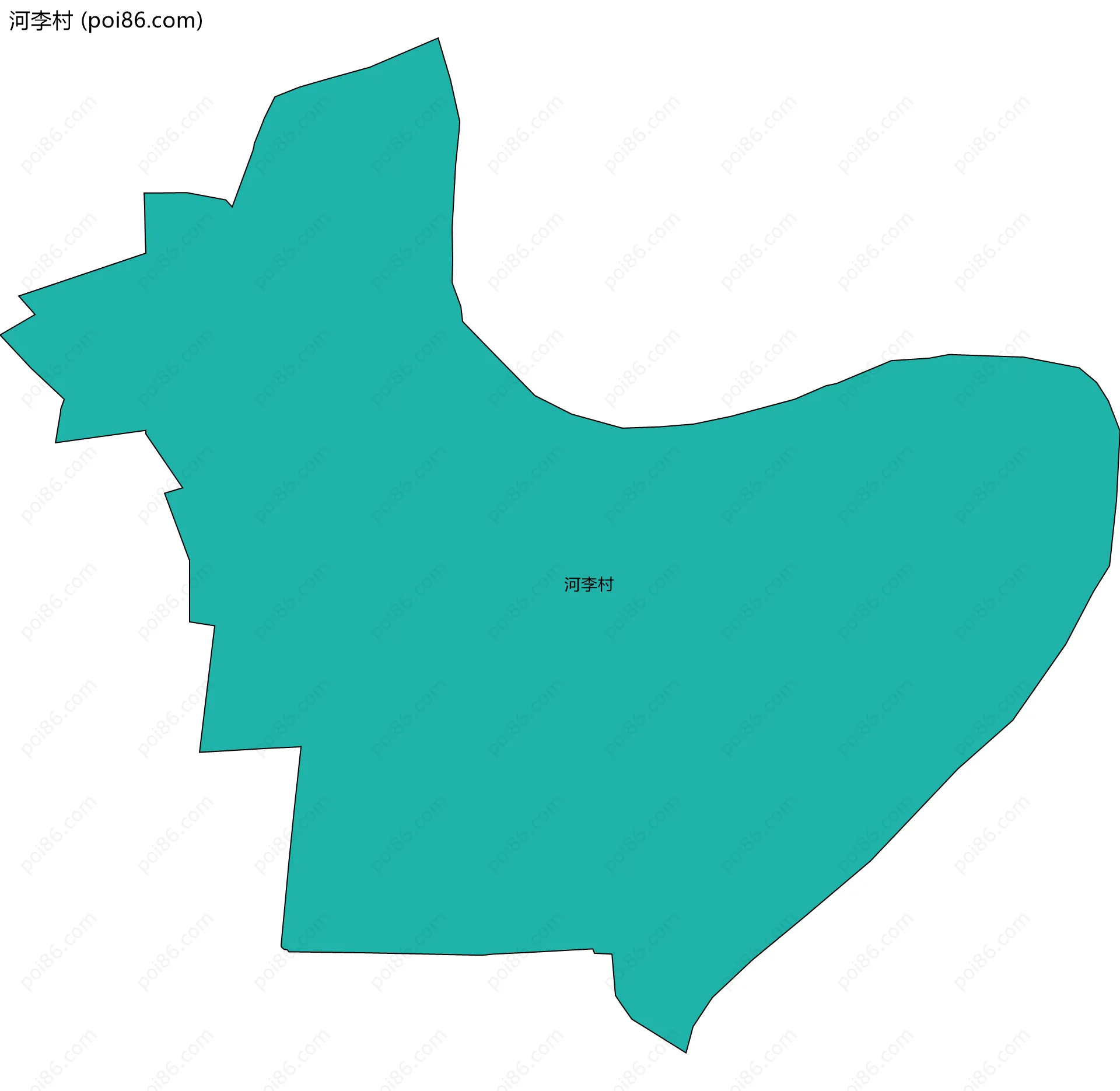 河李村边界地图