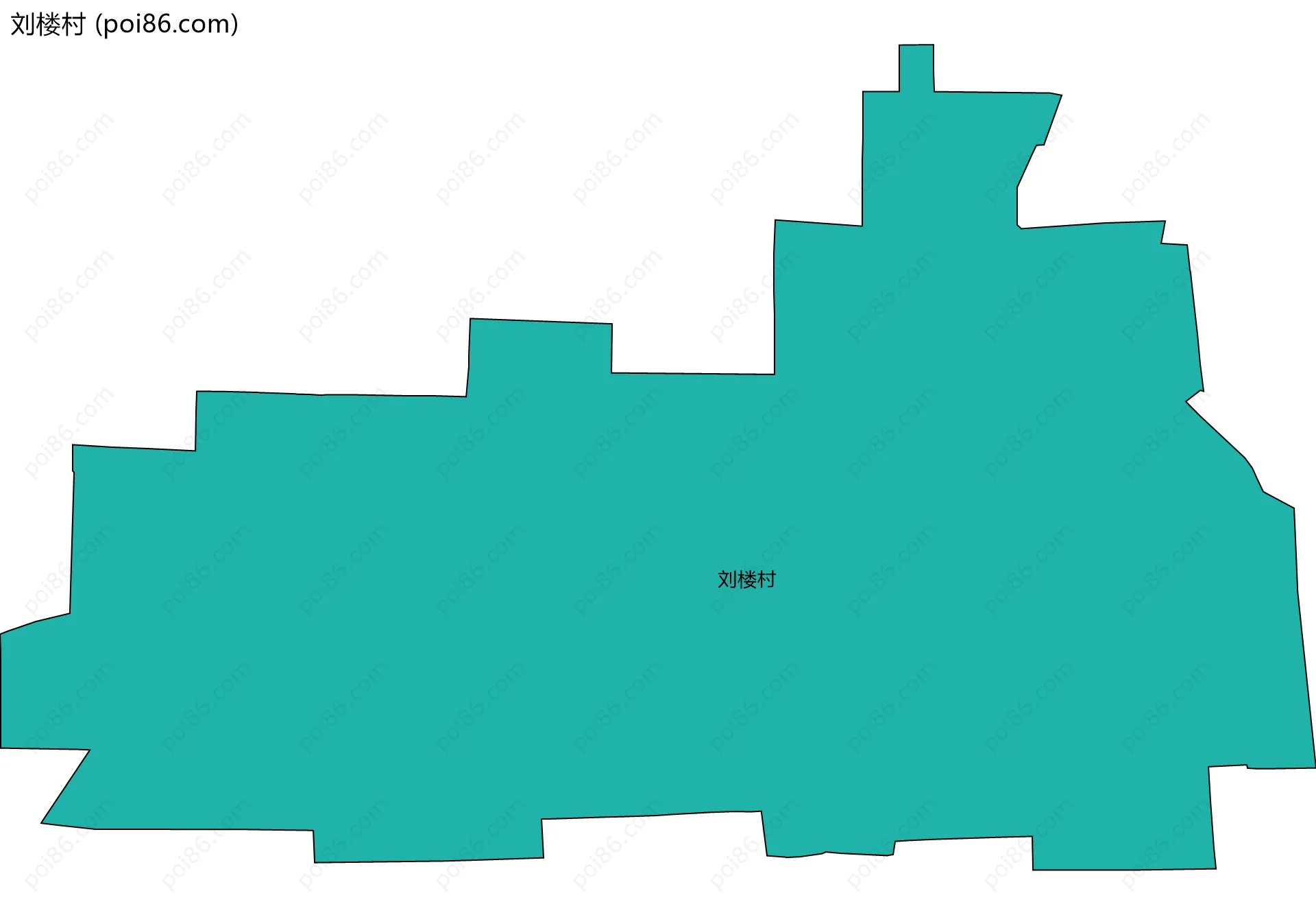 刘楼村边界地图