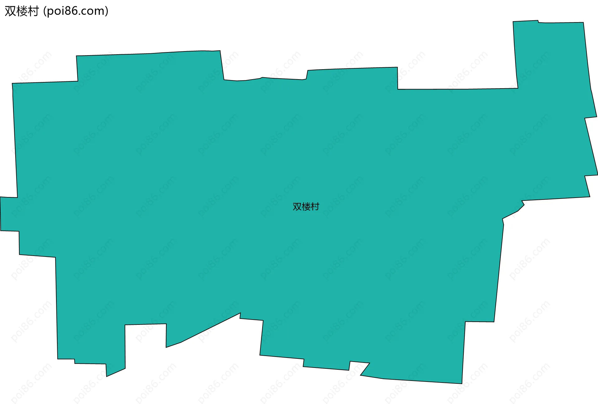 双楼村边界地图