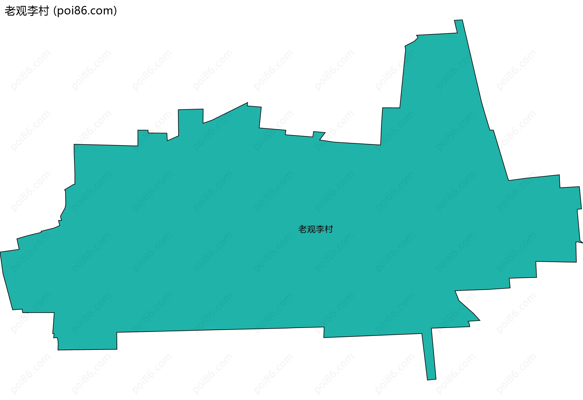 老观李村边界地图