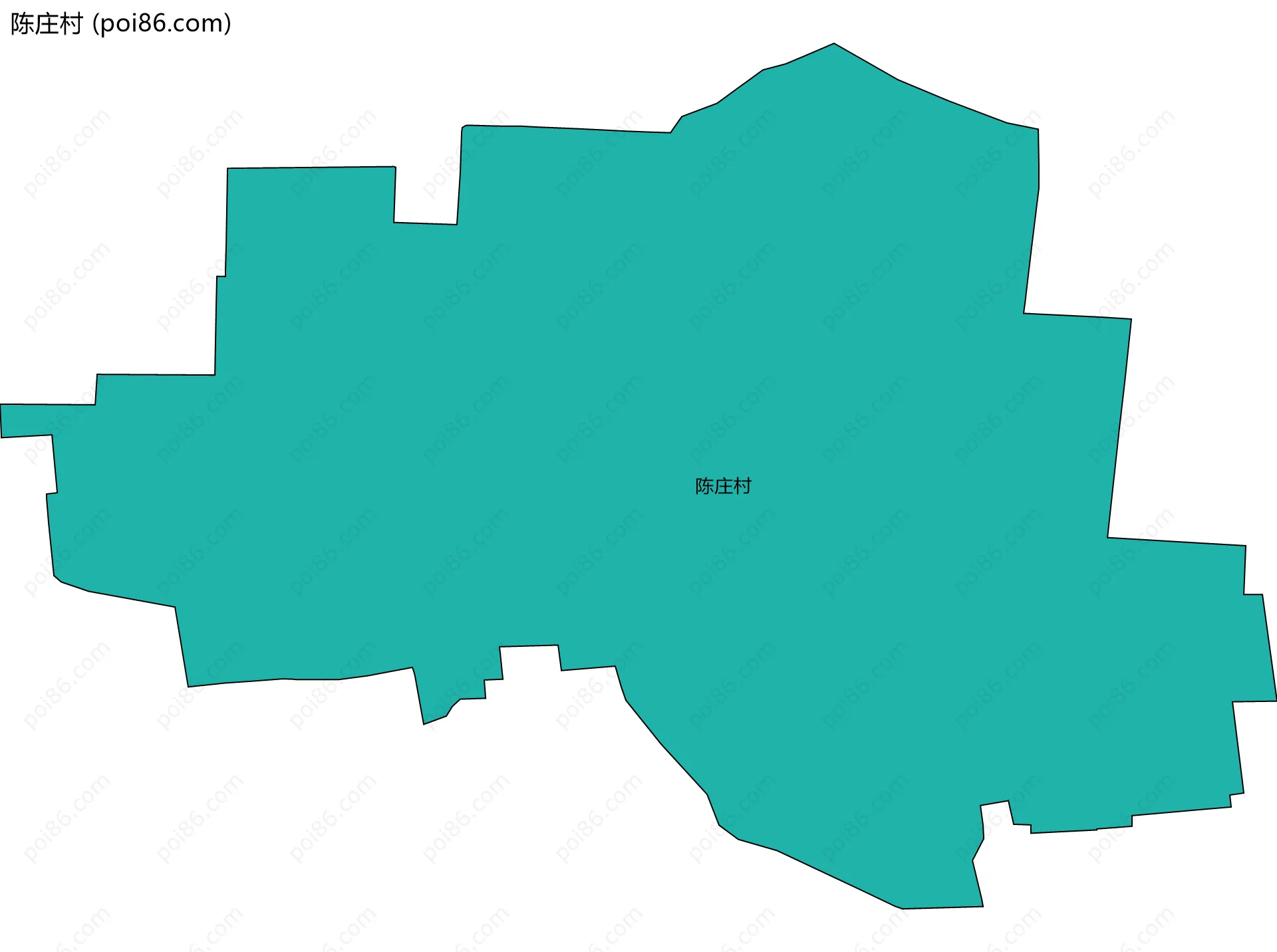 陈庄村边界地图