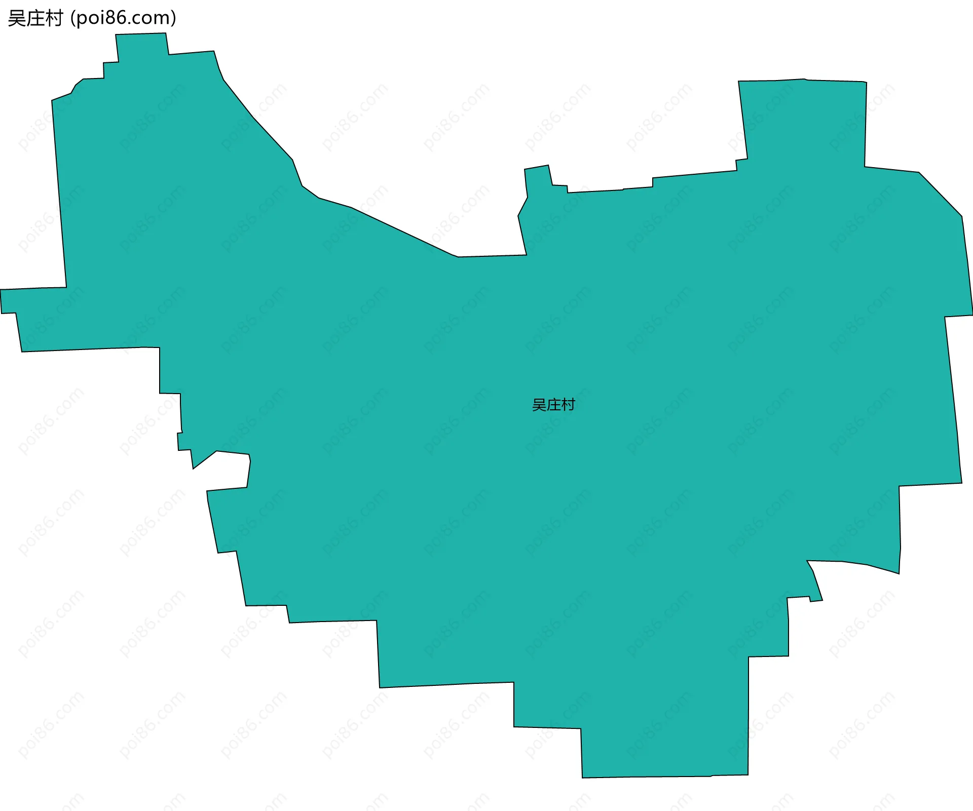 吴庄村边界地图