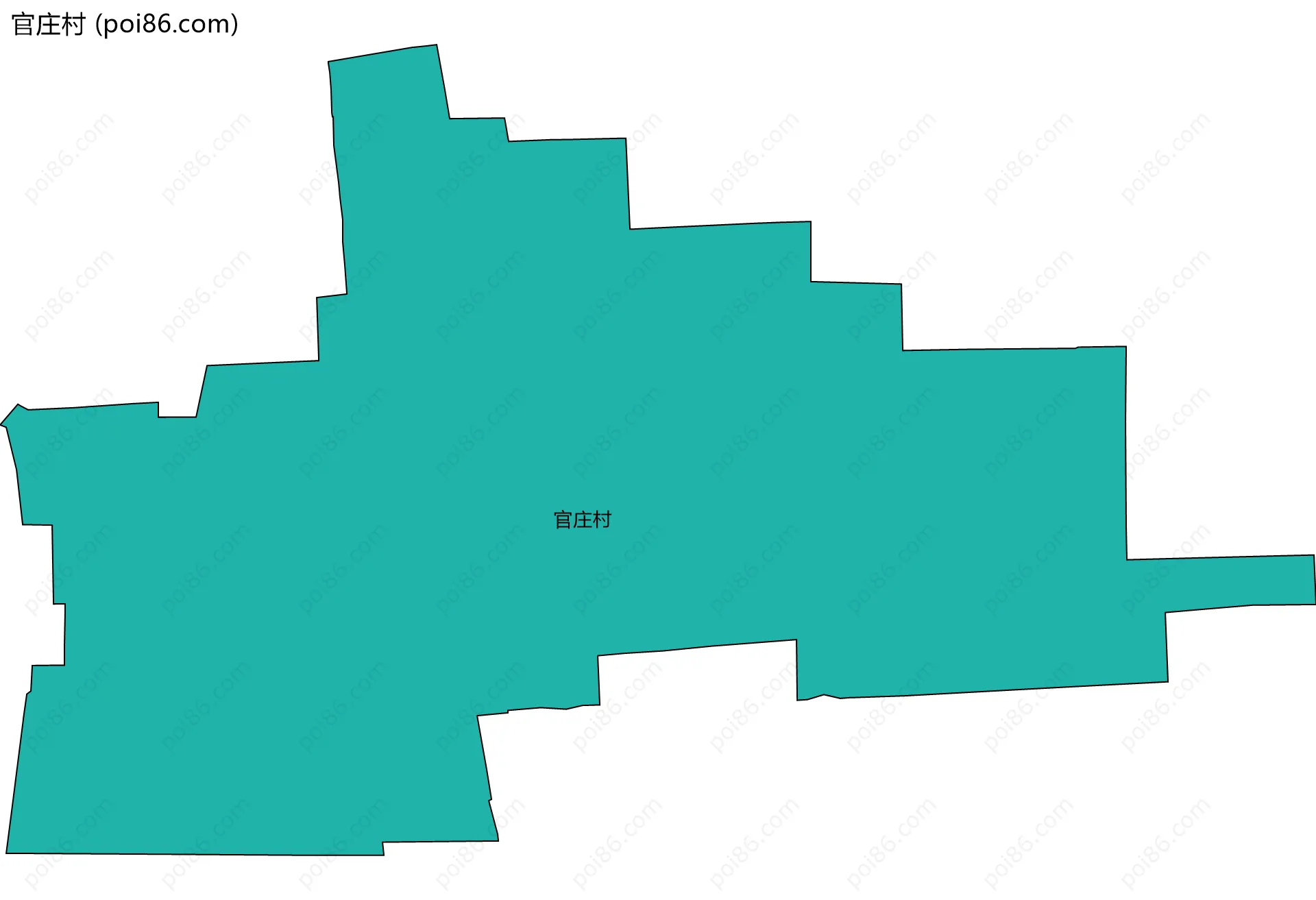 官庄村边界地图