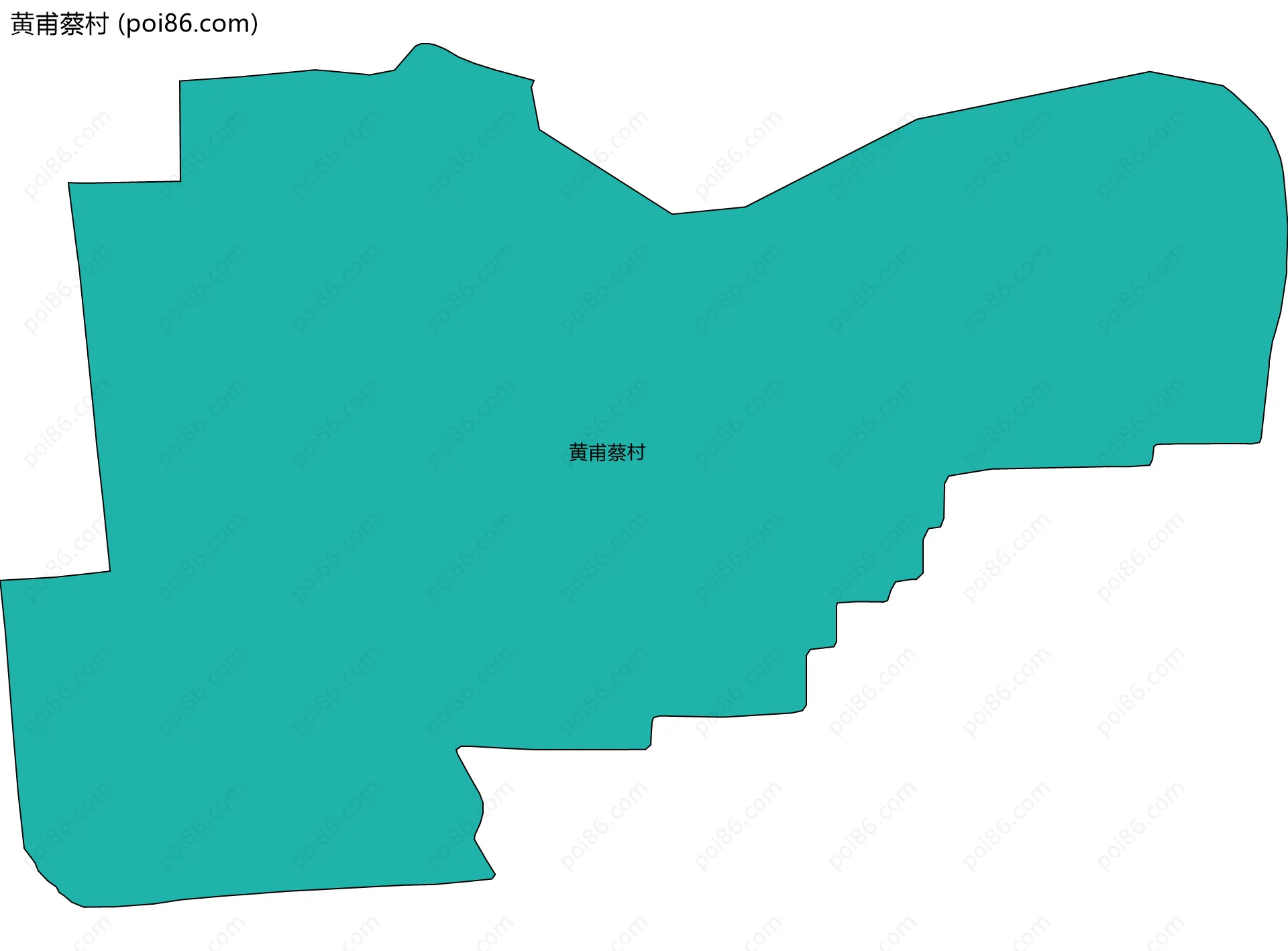黄甫蔡村边界地图