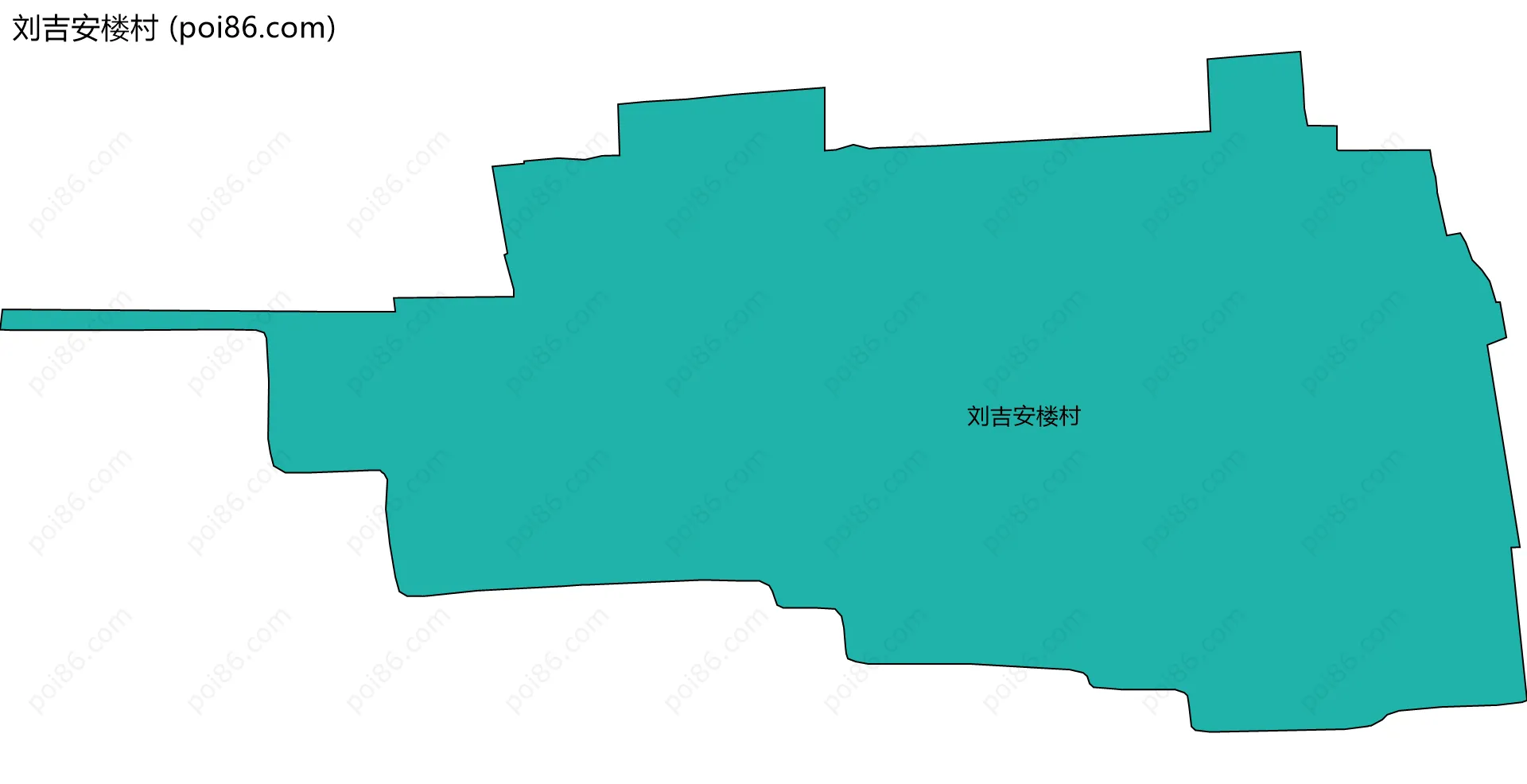 刘吉安楼村边界地图